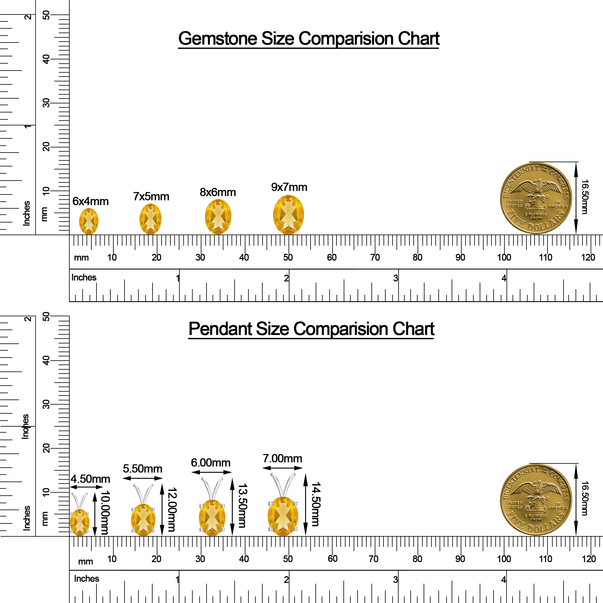 18K White Gold Vermeil