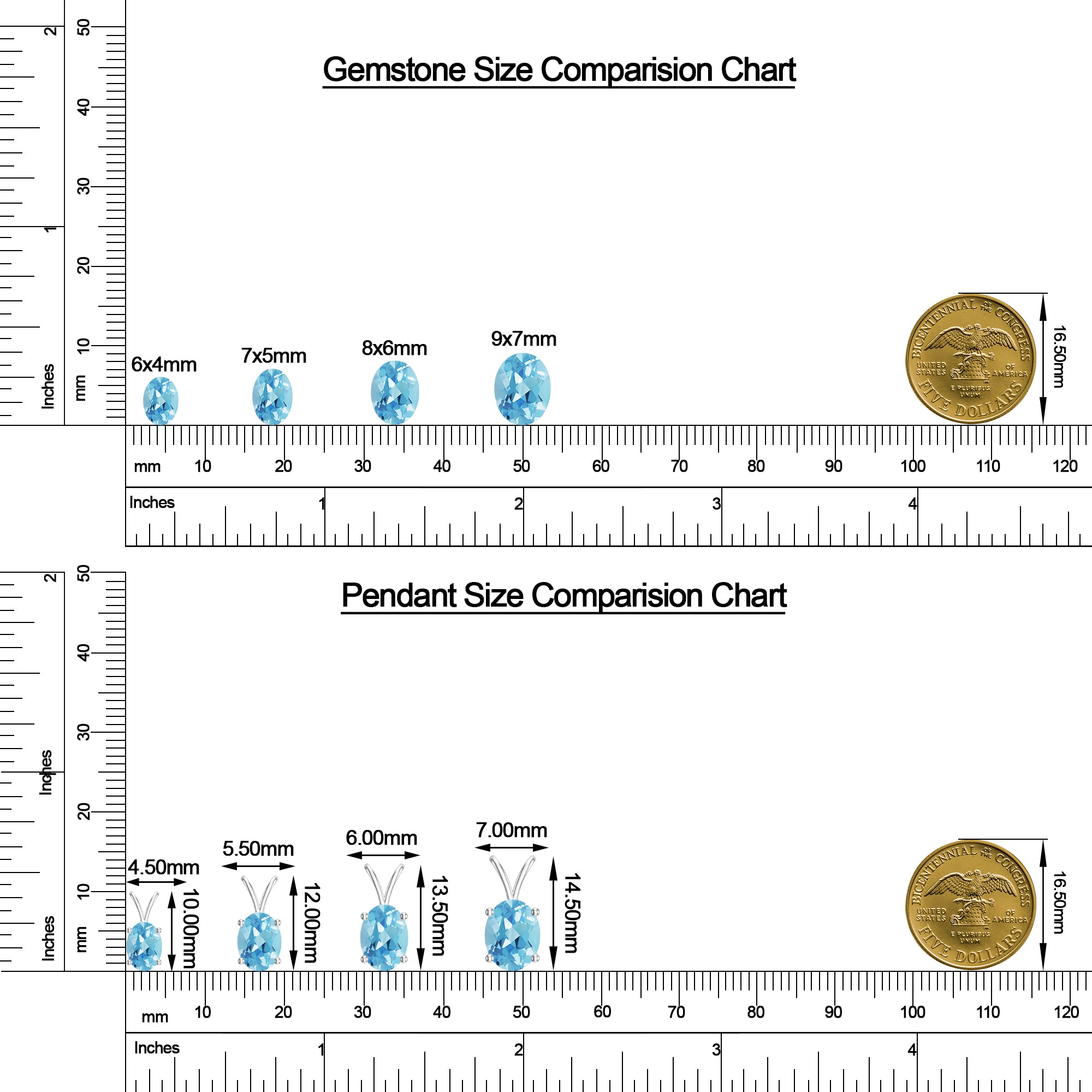 18K White Gold Vermeil