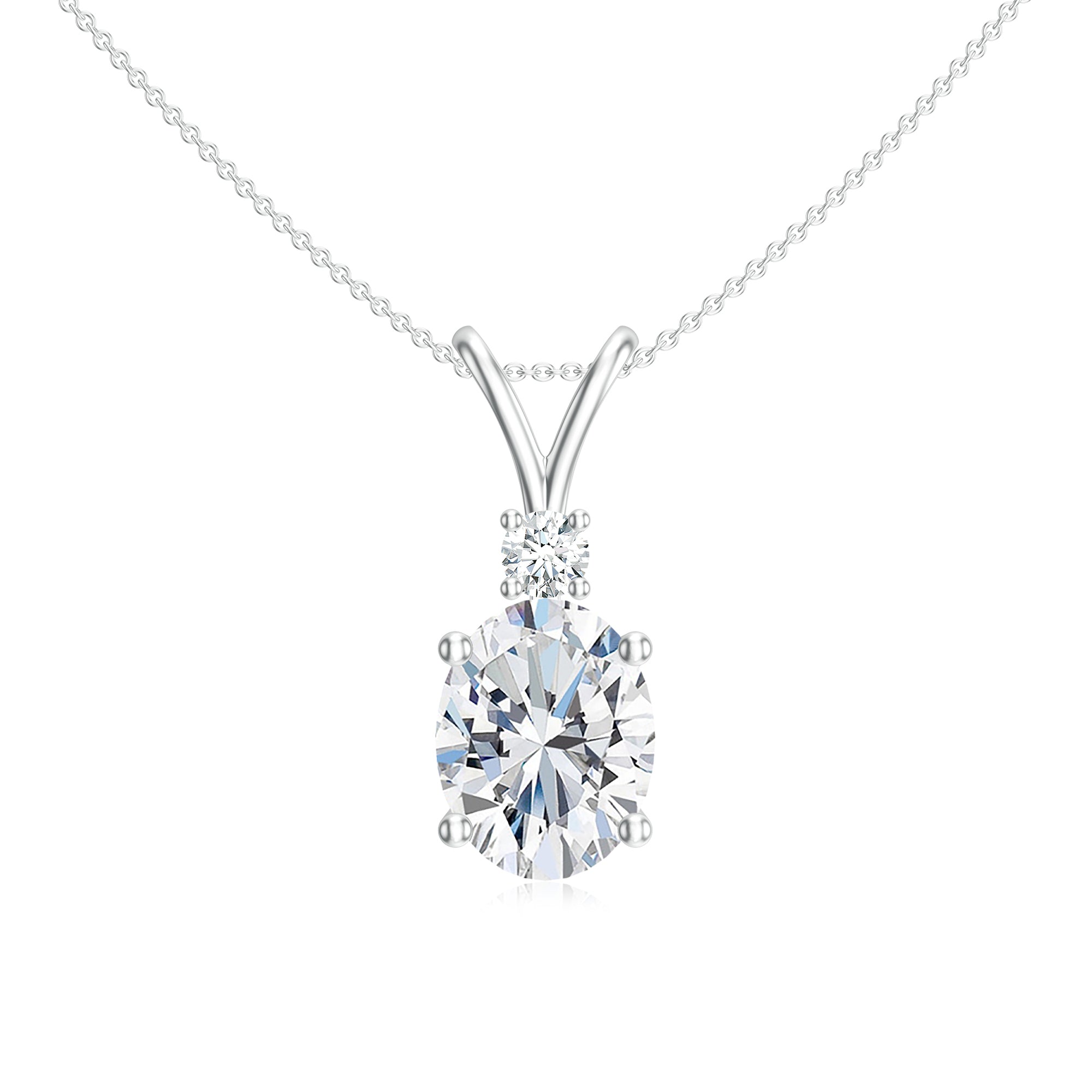 18K White Gold Vermeil