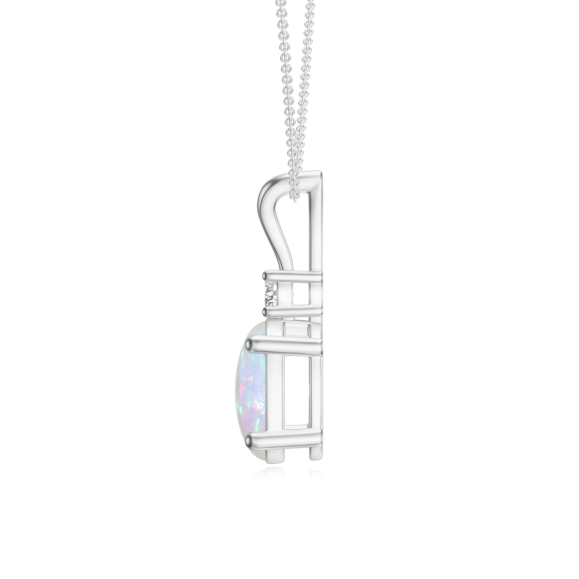 18K White Gold Vermeil