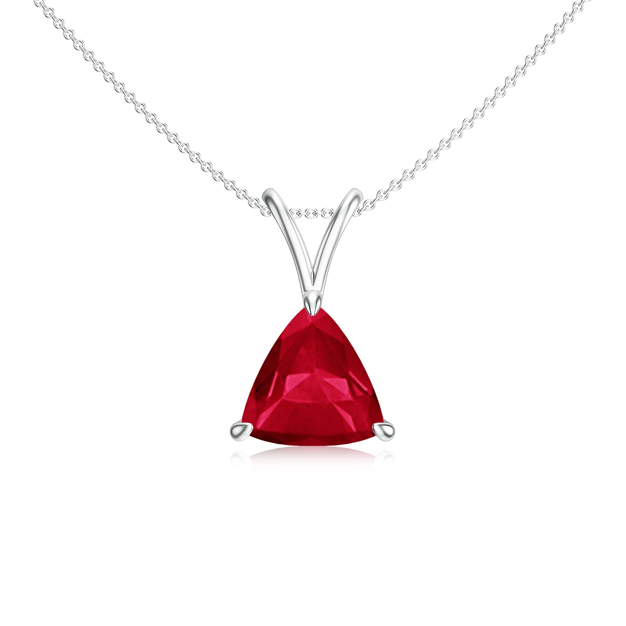 18K White Gold Vermeil