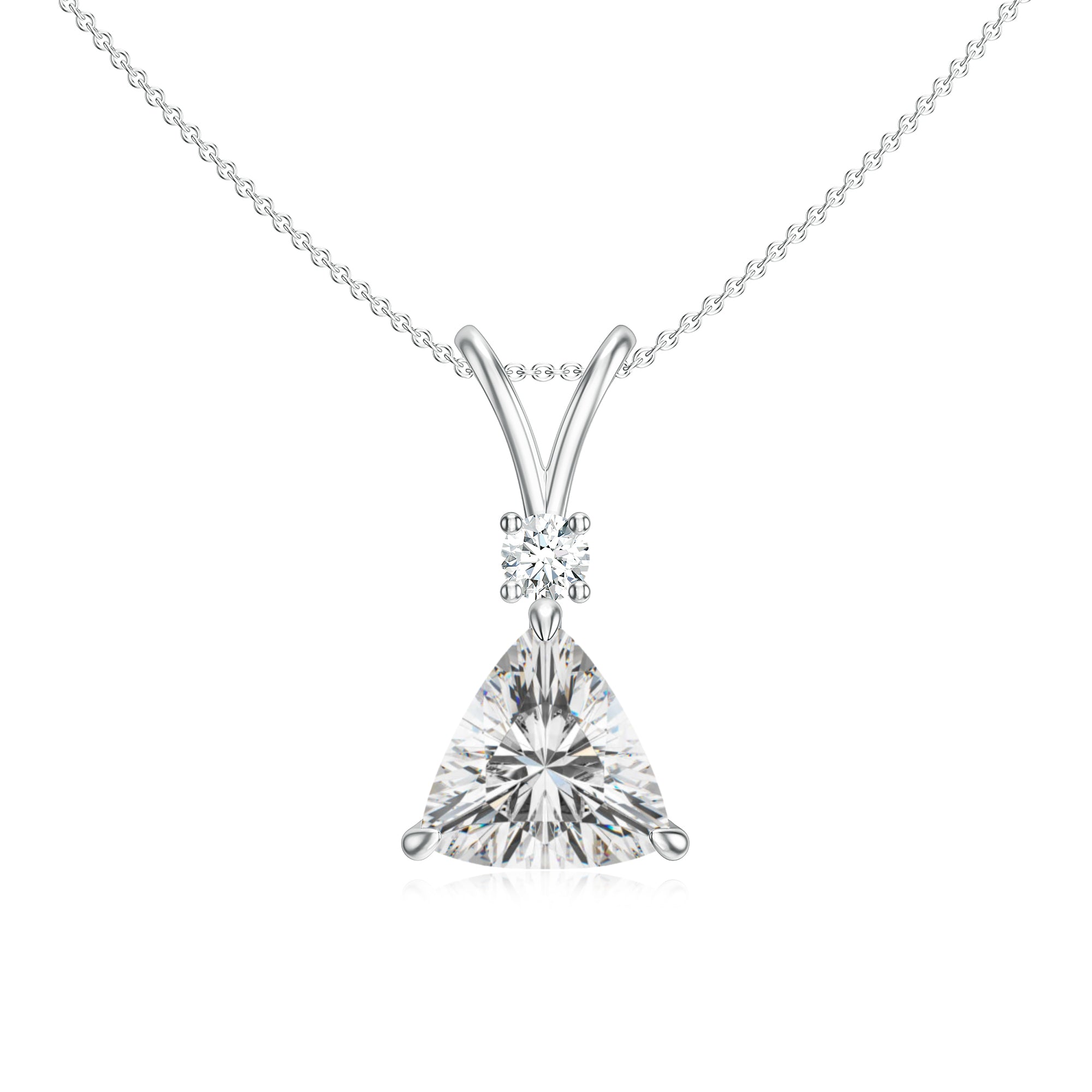 18K White Gold Vermeil