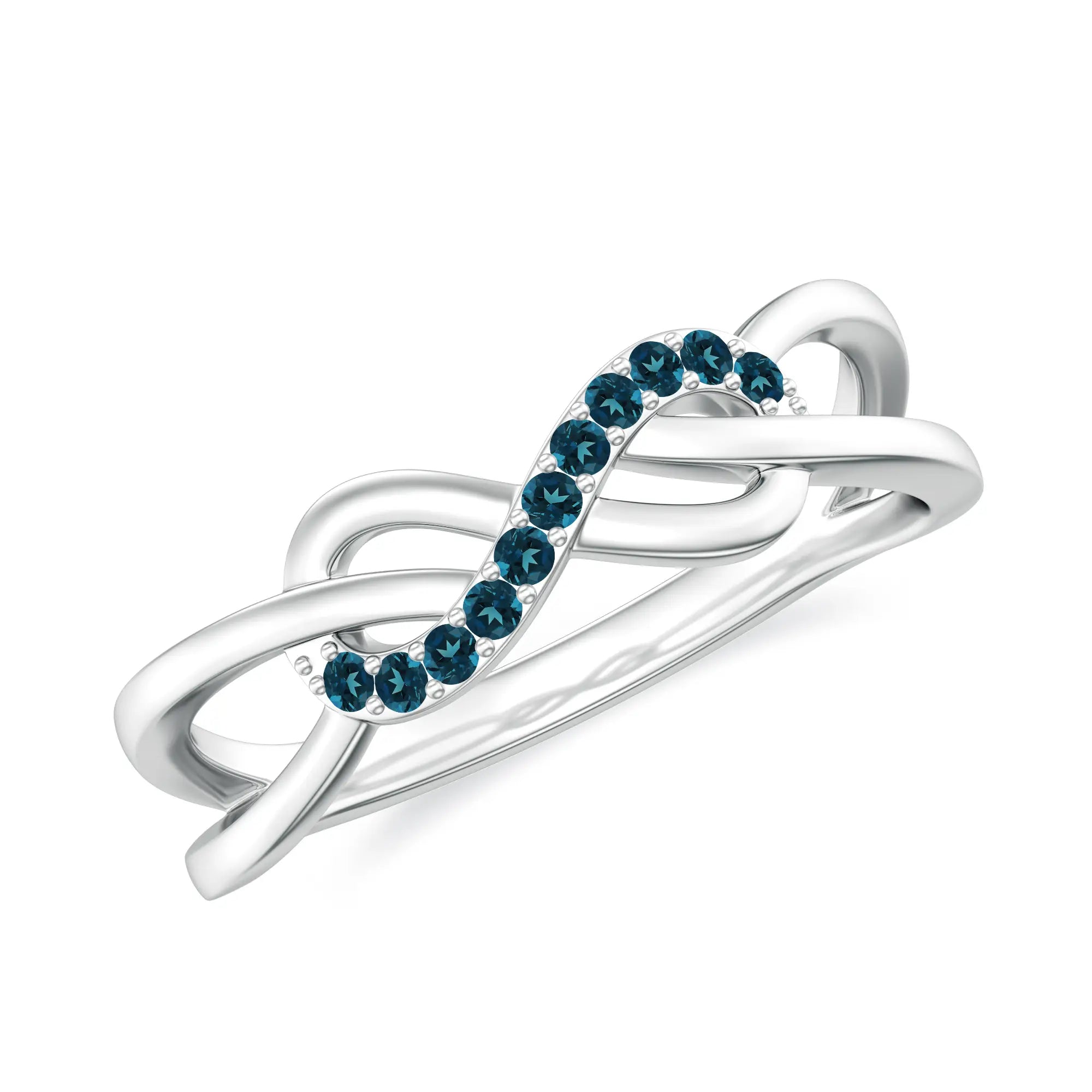 18K White Gold Vermeil