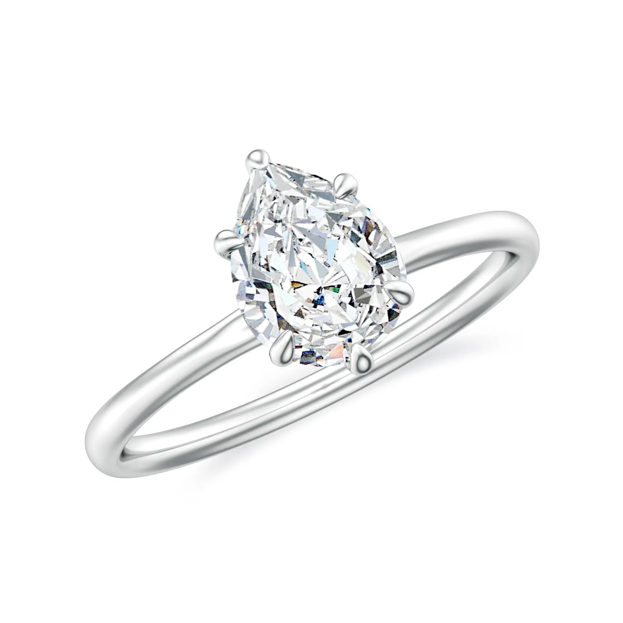 18K White Gold Vermeil