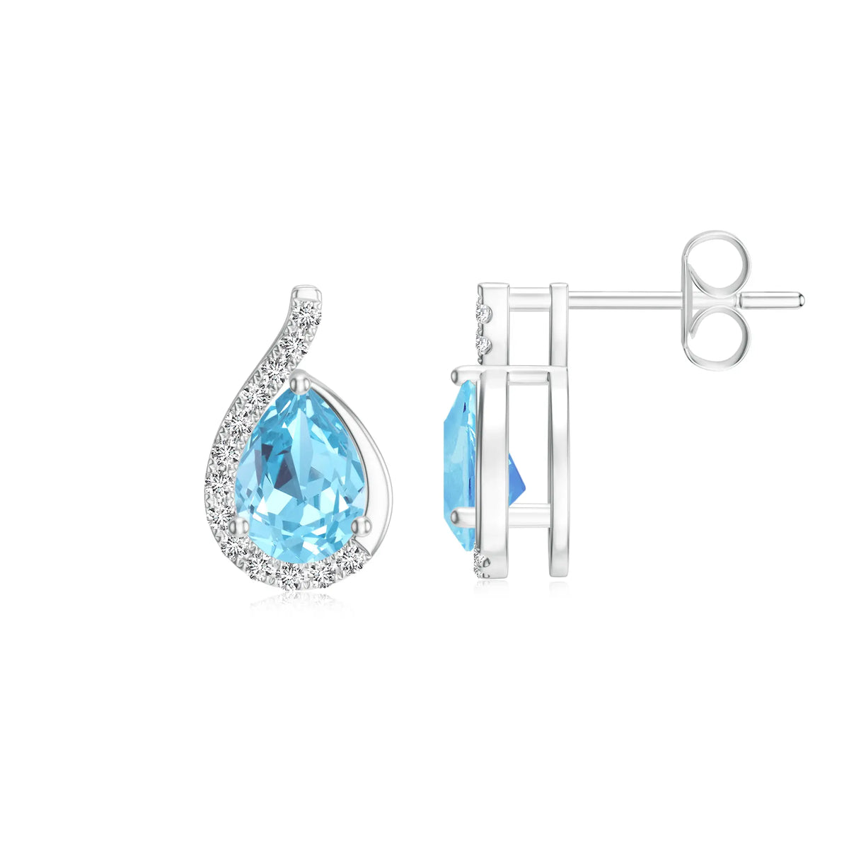 18K White Gold Vermeil