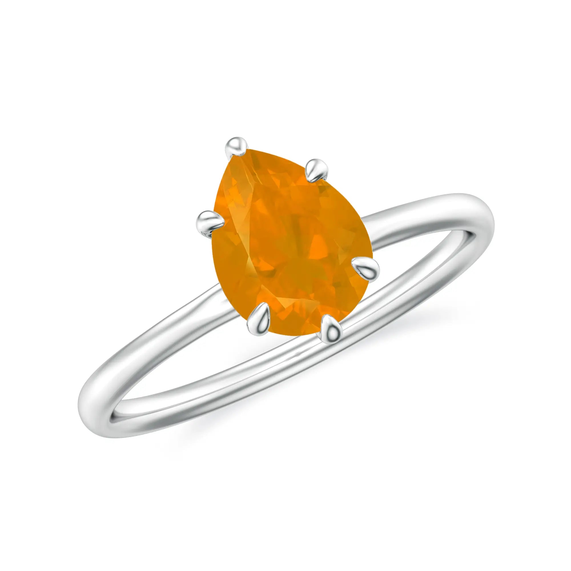 18K White Gold Vermeil