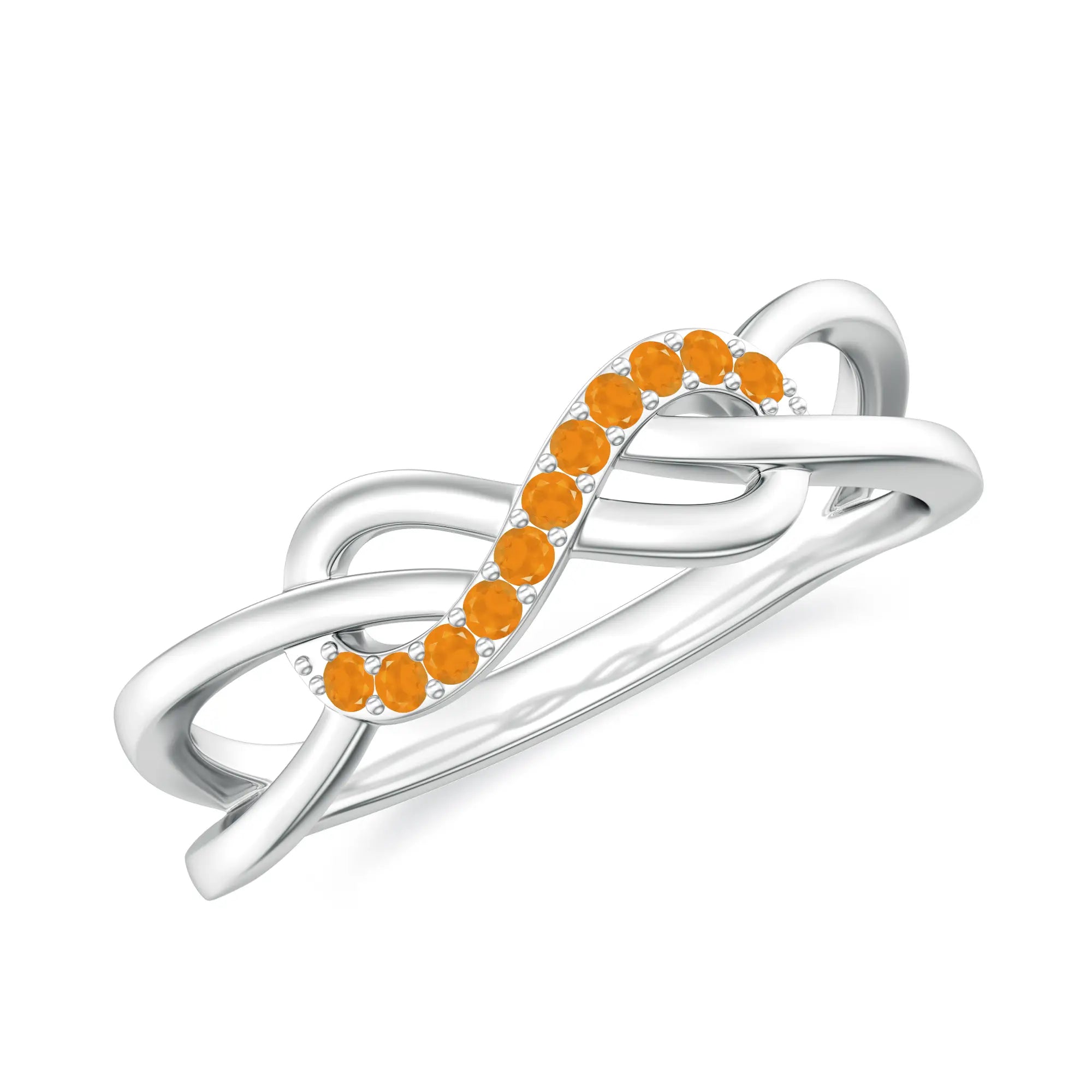 18K White Gold Vermeil