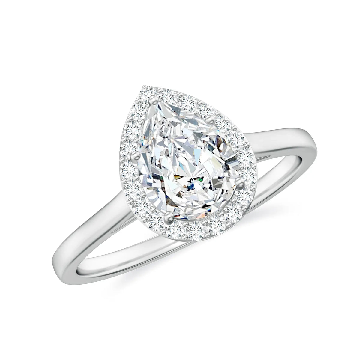 18K White Gold Vermeil