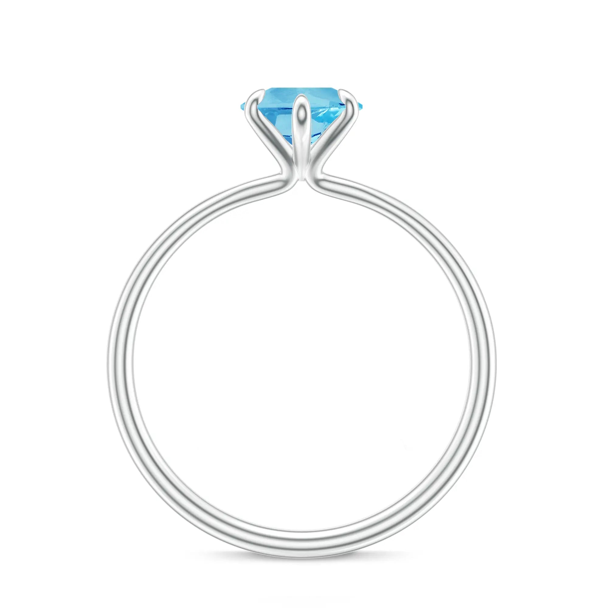 18K White Gold Vermeil