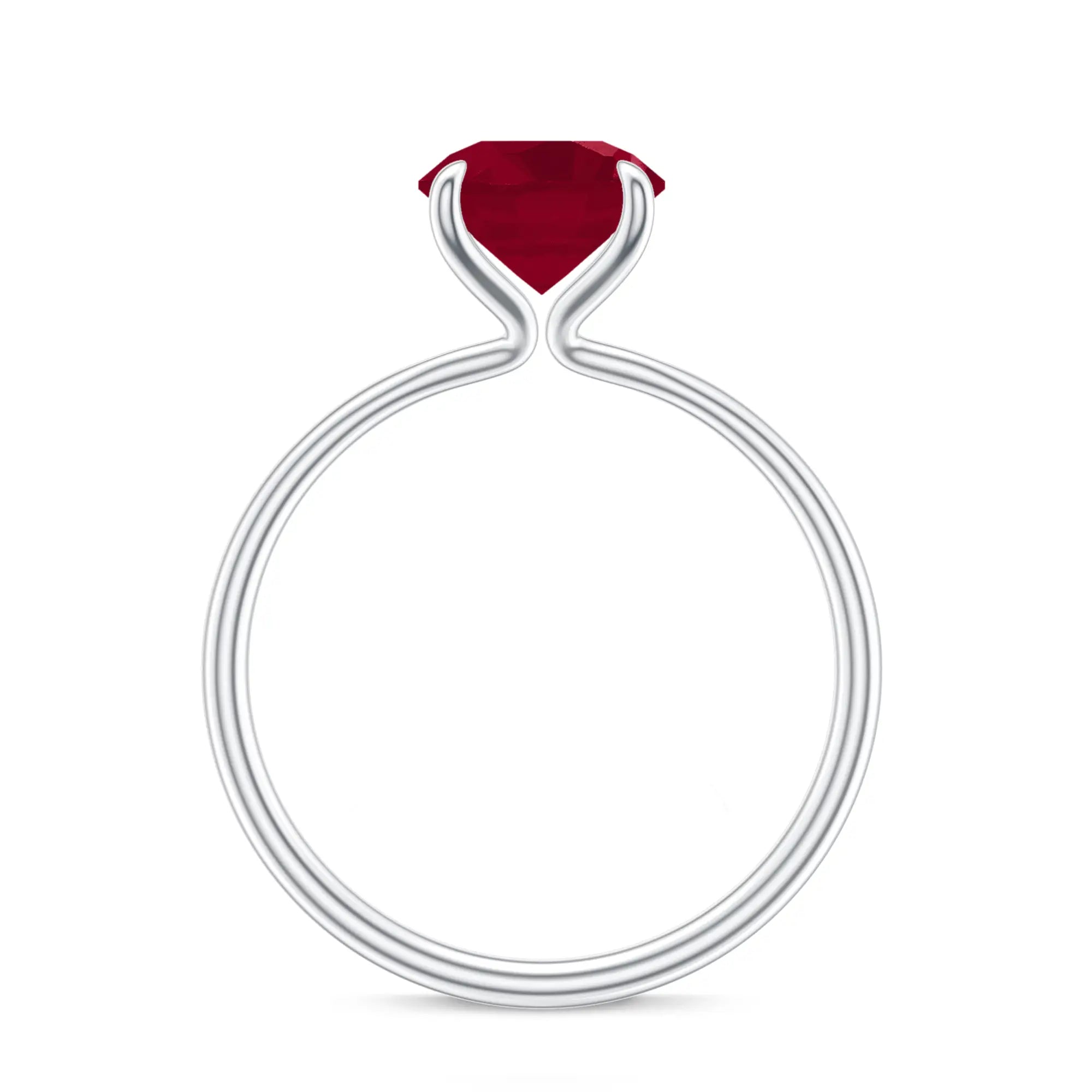 18K White Gold Vermeil
