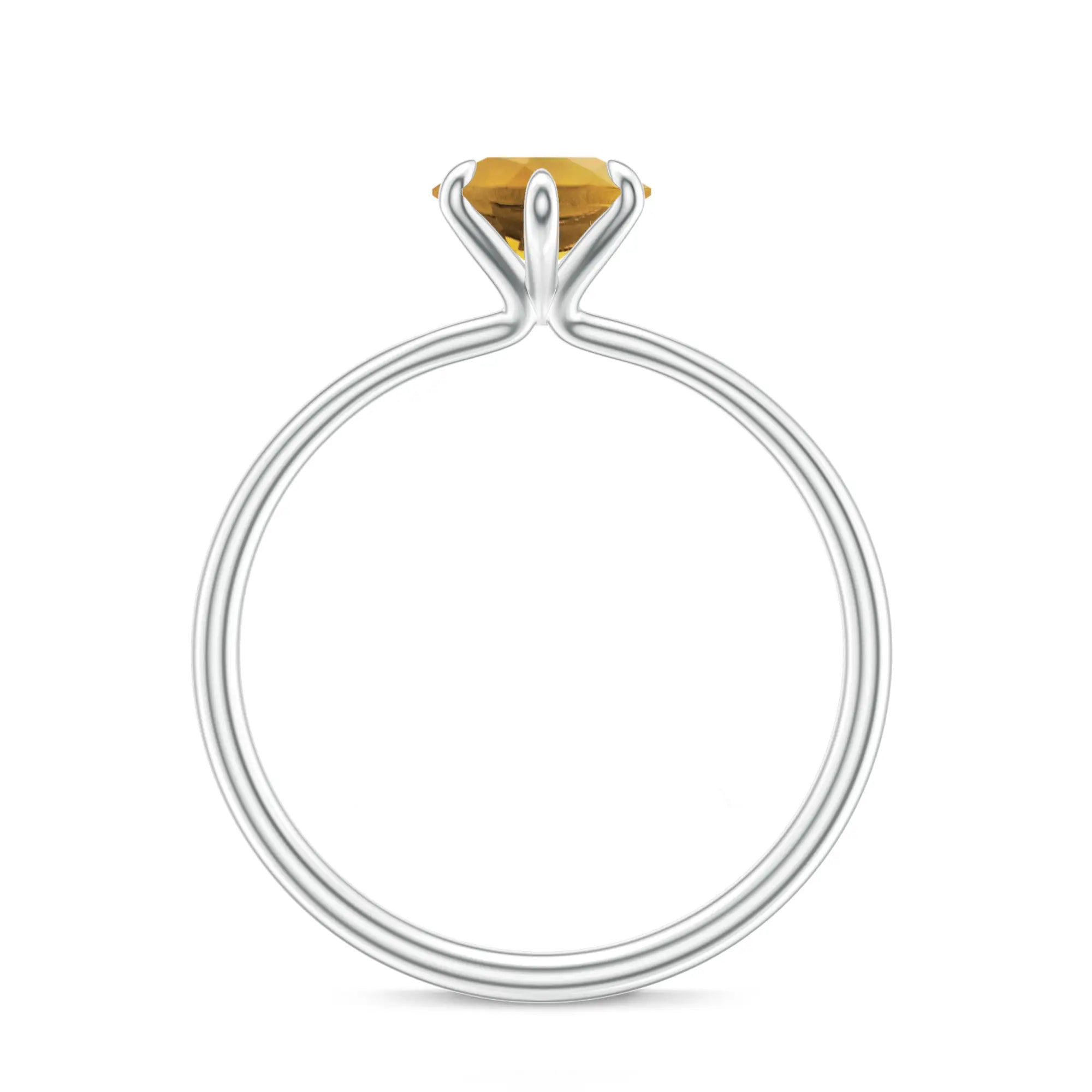 18K White Gold Vermeil