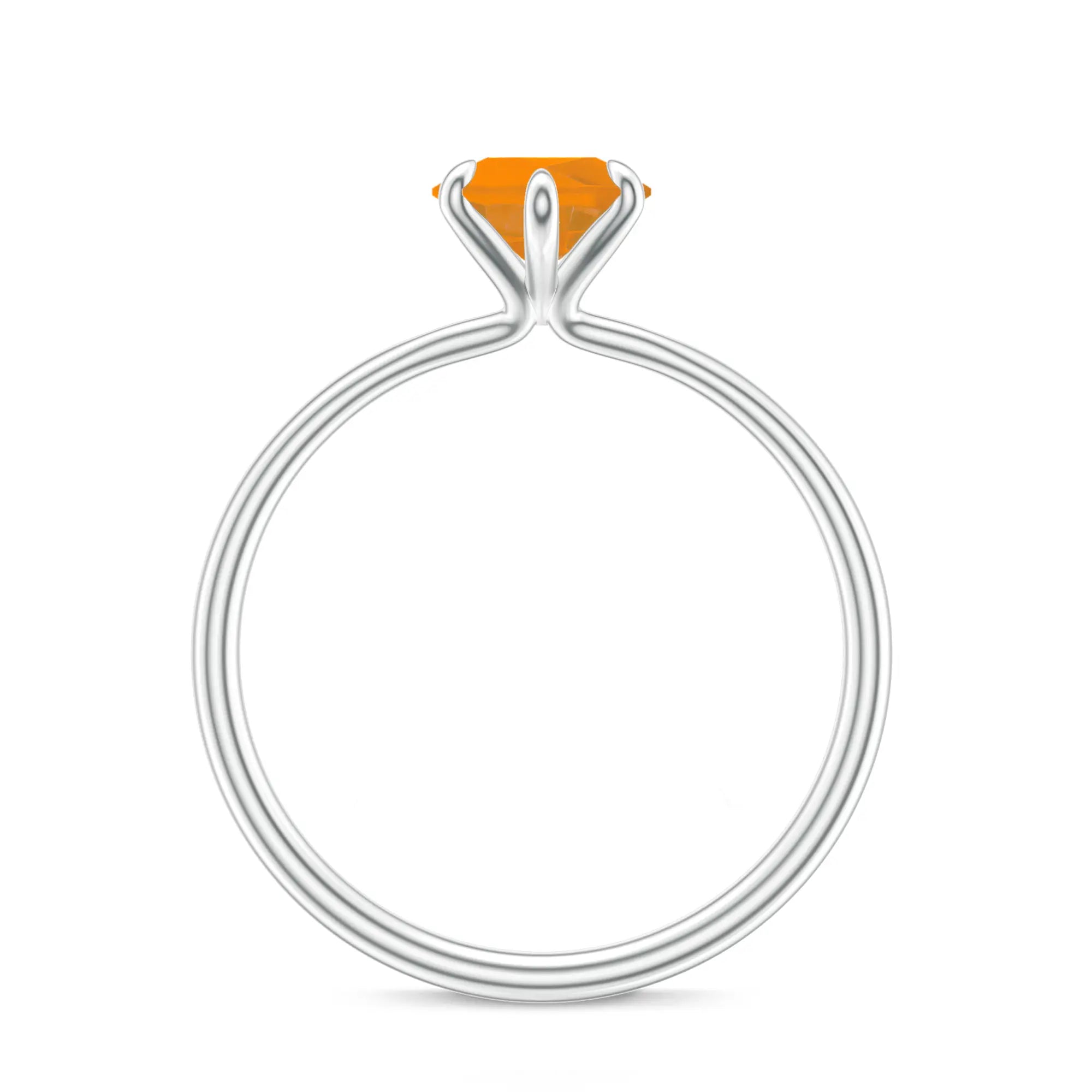 18K White Gold Vermeil