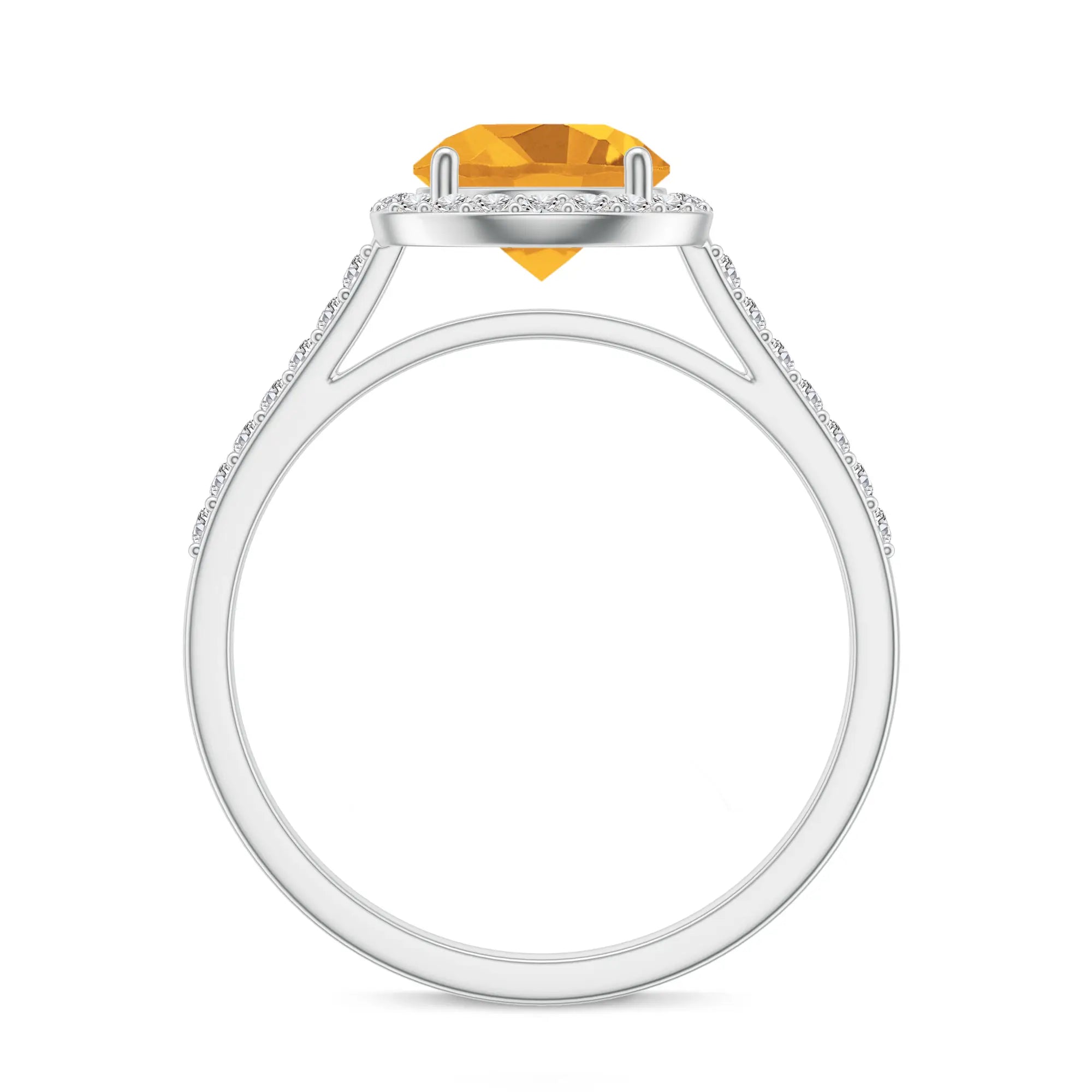 18K White Gold Vermeil