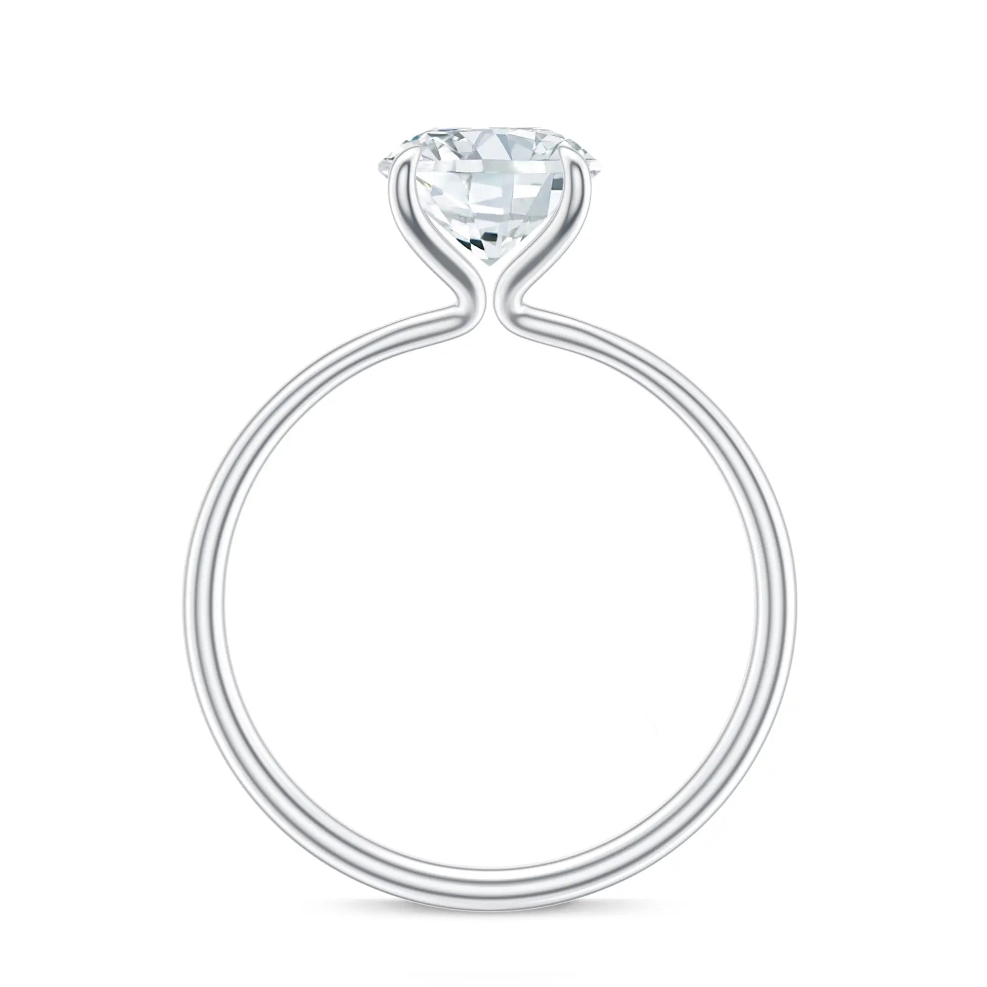 18K White Gold Vermeil