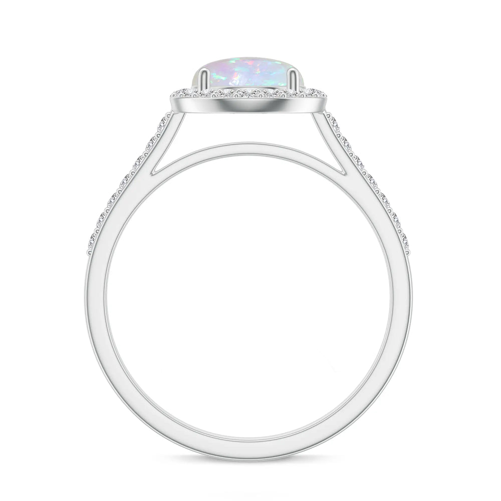 18K White Gold Vermeil