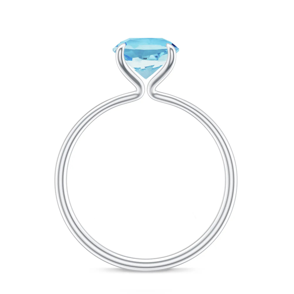 18K White Gold Vermeil