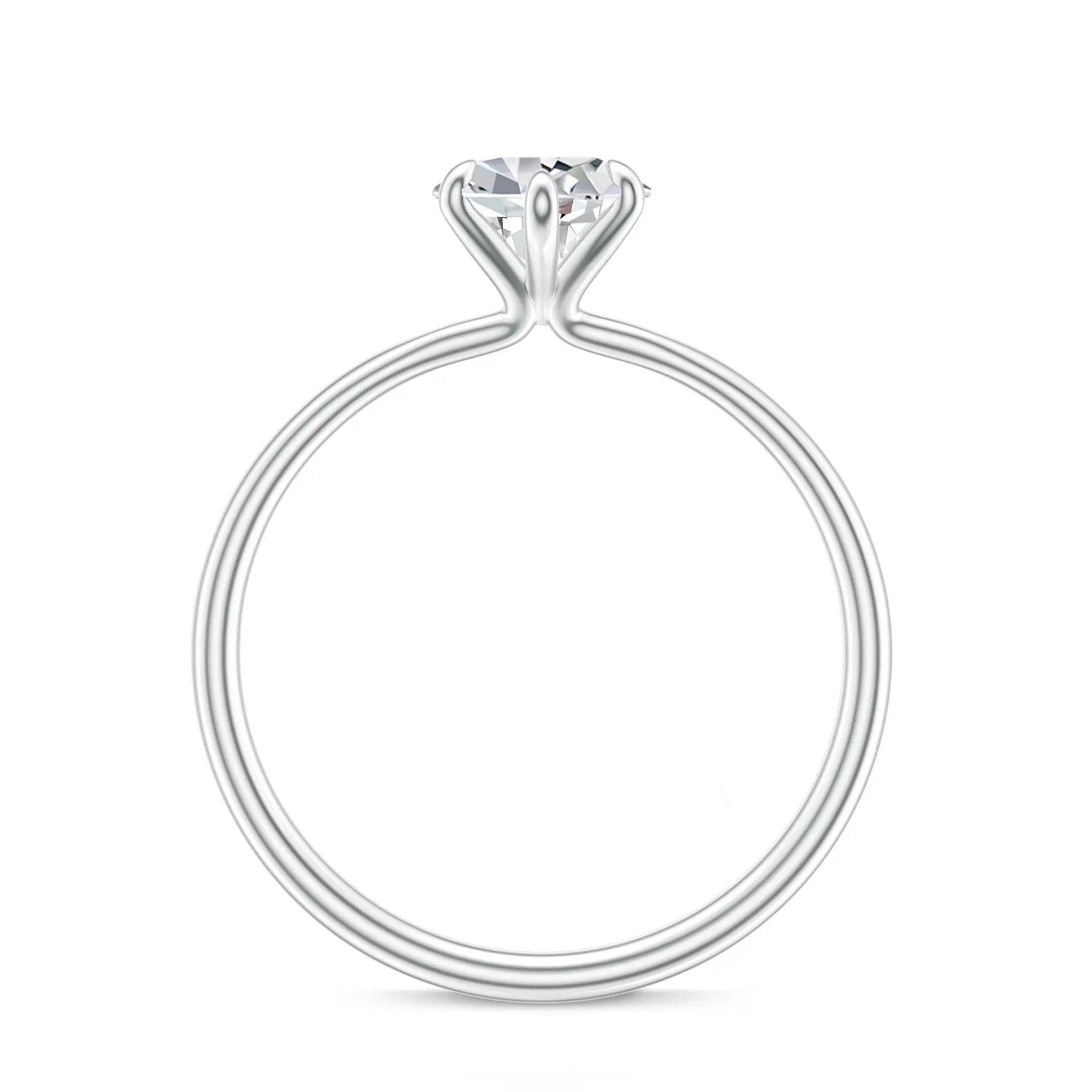 18K White Gold Vermeil