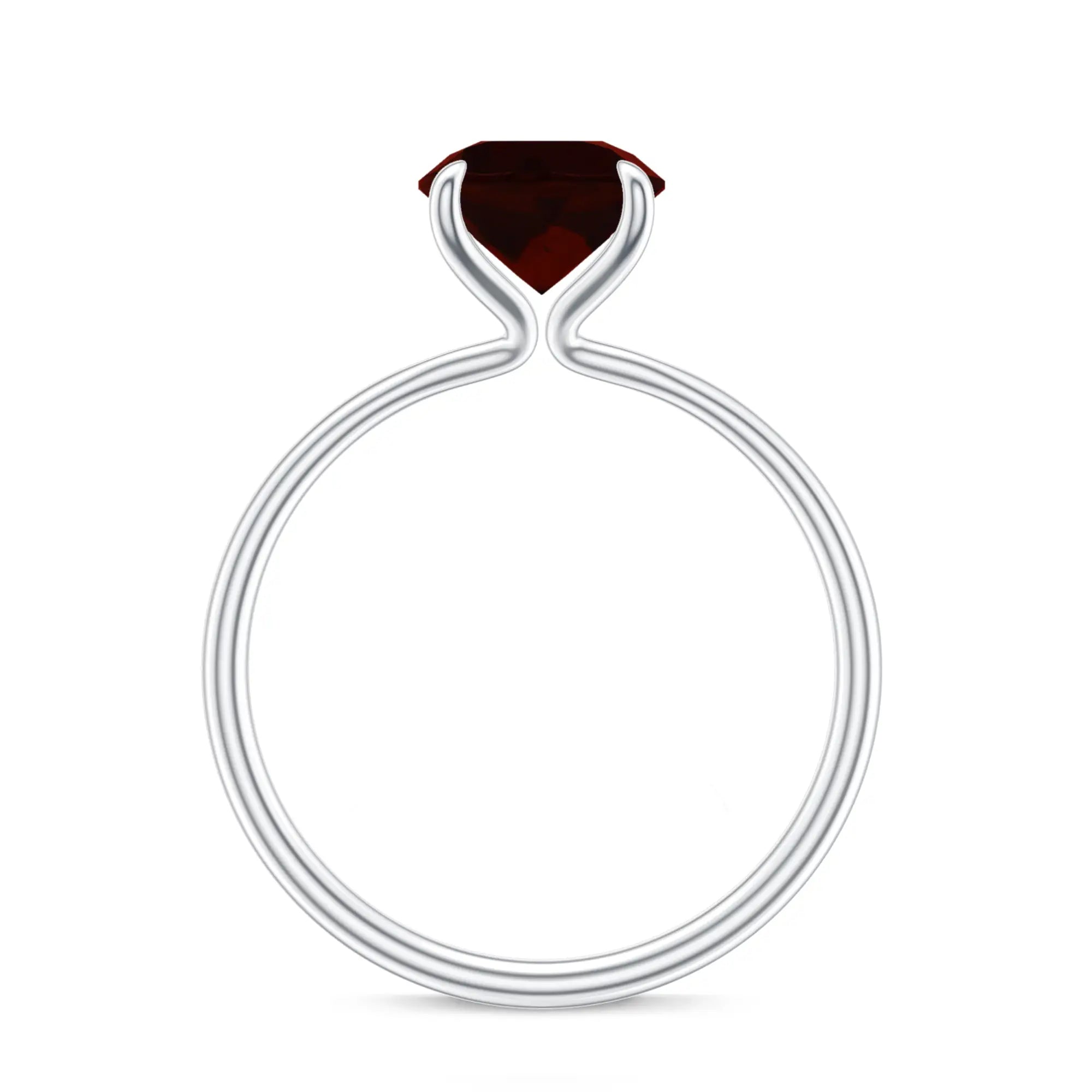 18K White Gold Vermeil