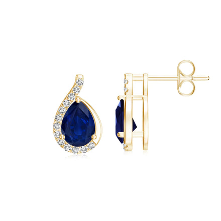 Blue Sapphire Earrings