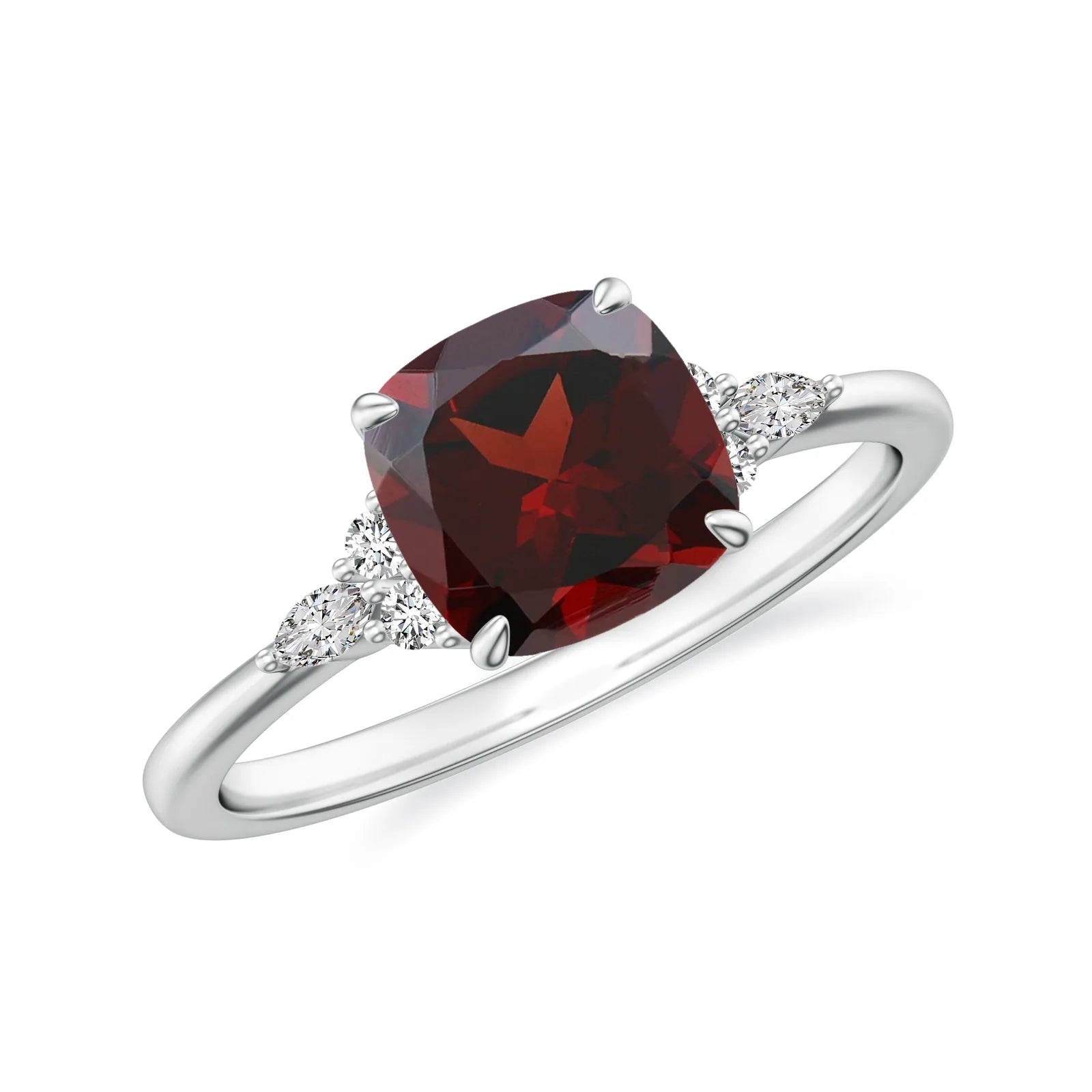 18K White Gold Vermeil