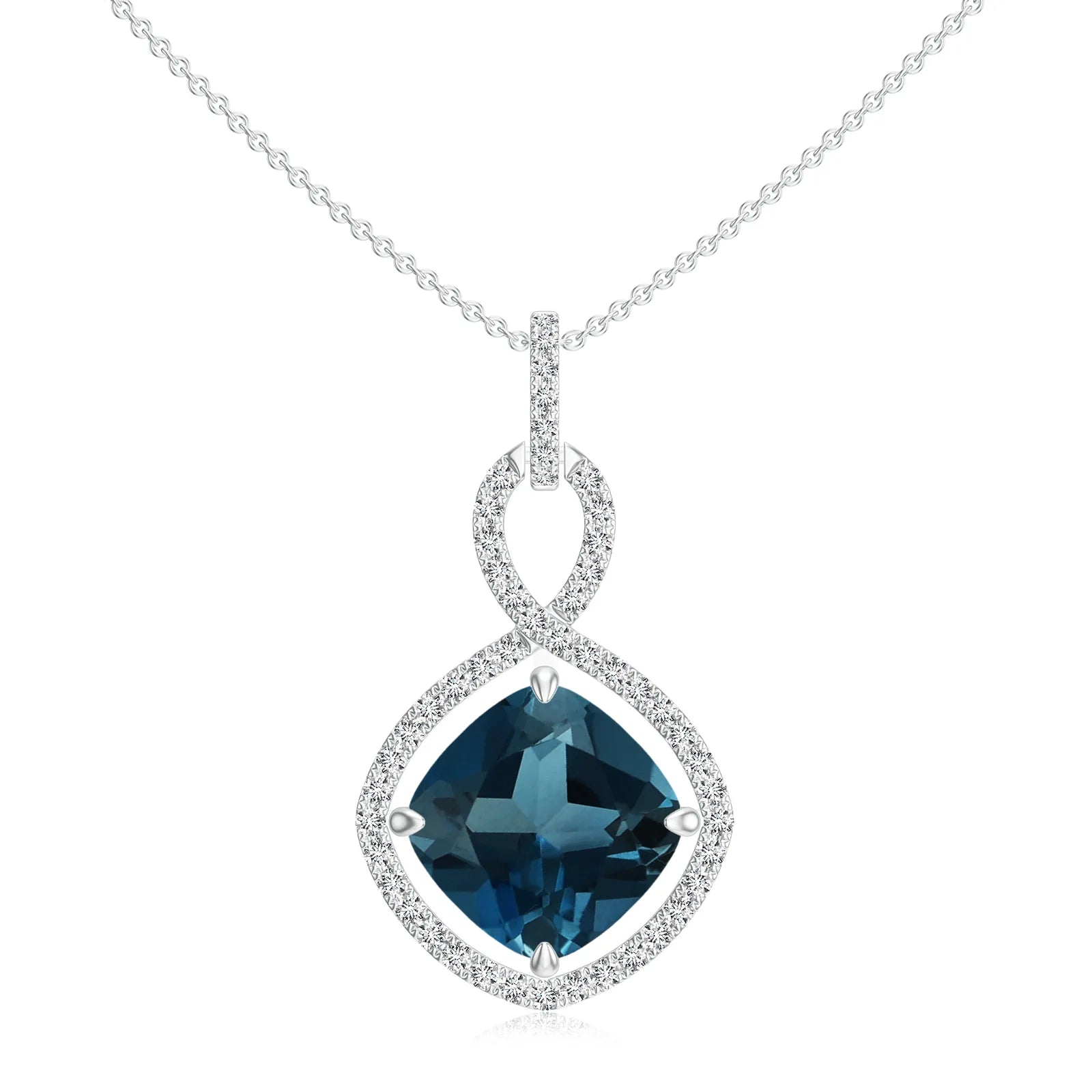 18K White Gold Vermeil