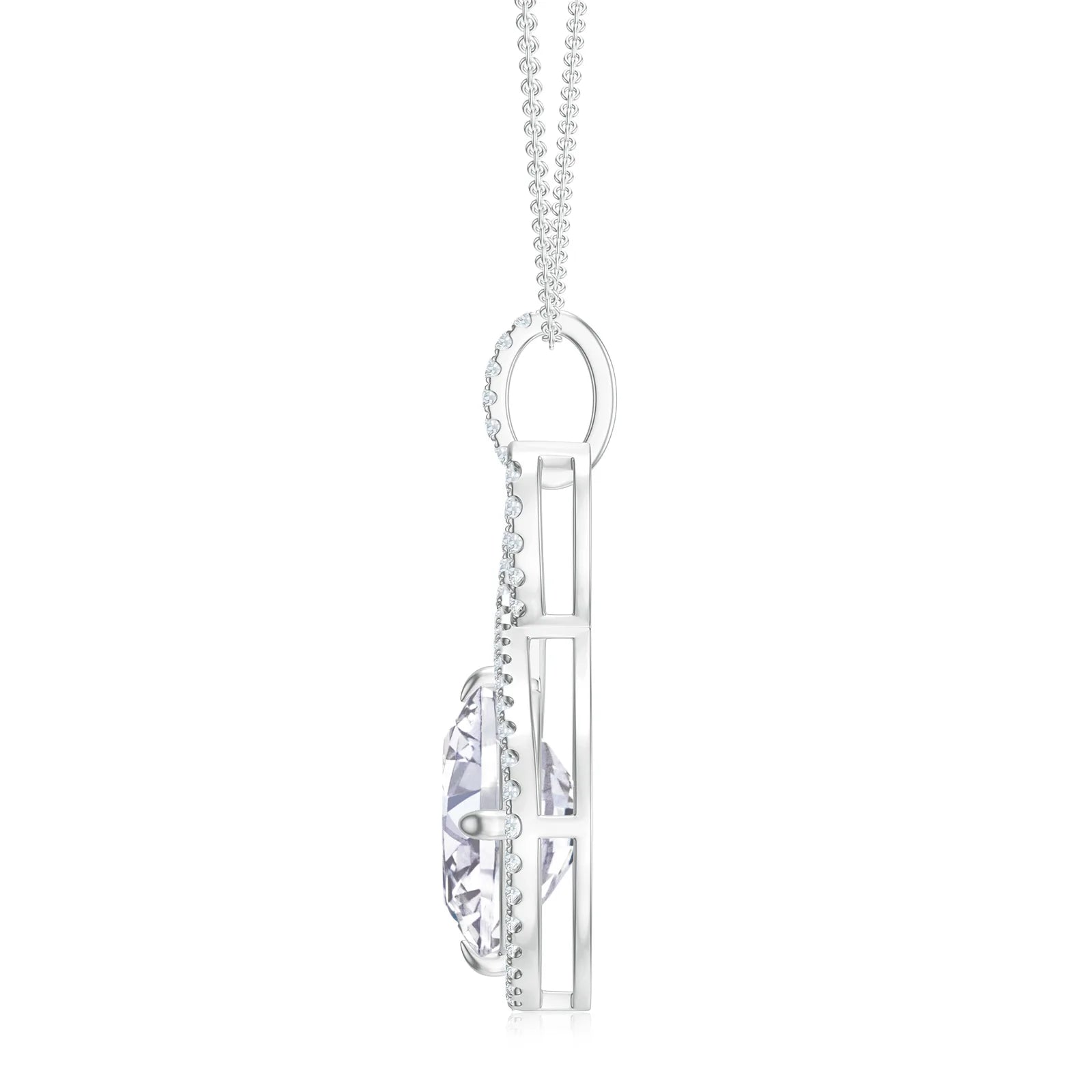 18K White Gold Vermeil