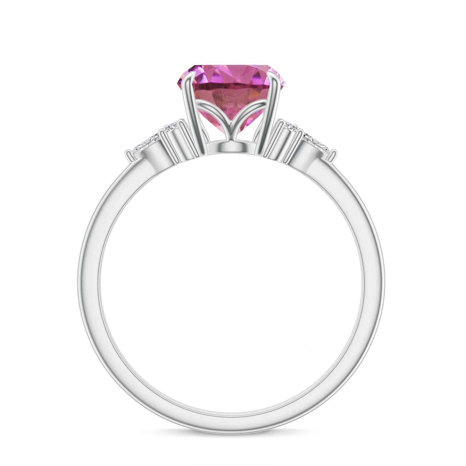 18K White Gold Vermeil