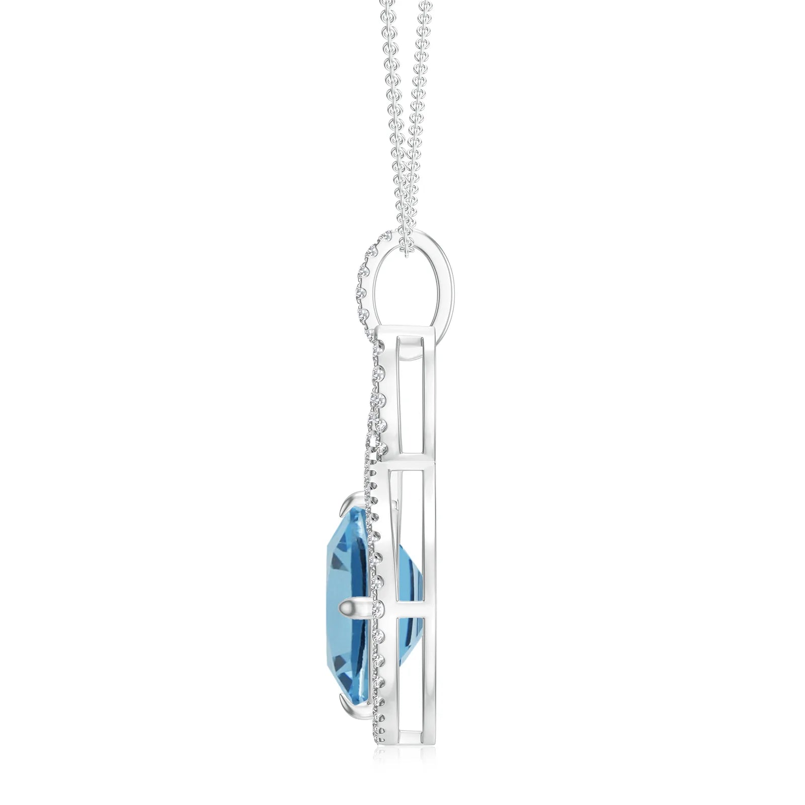 18K White Gold Vermeil
