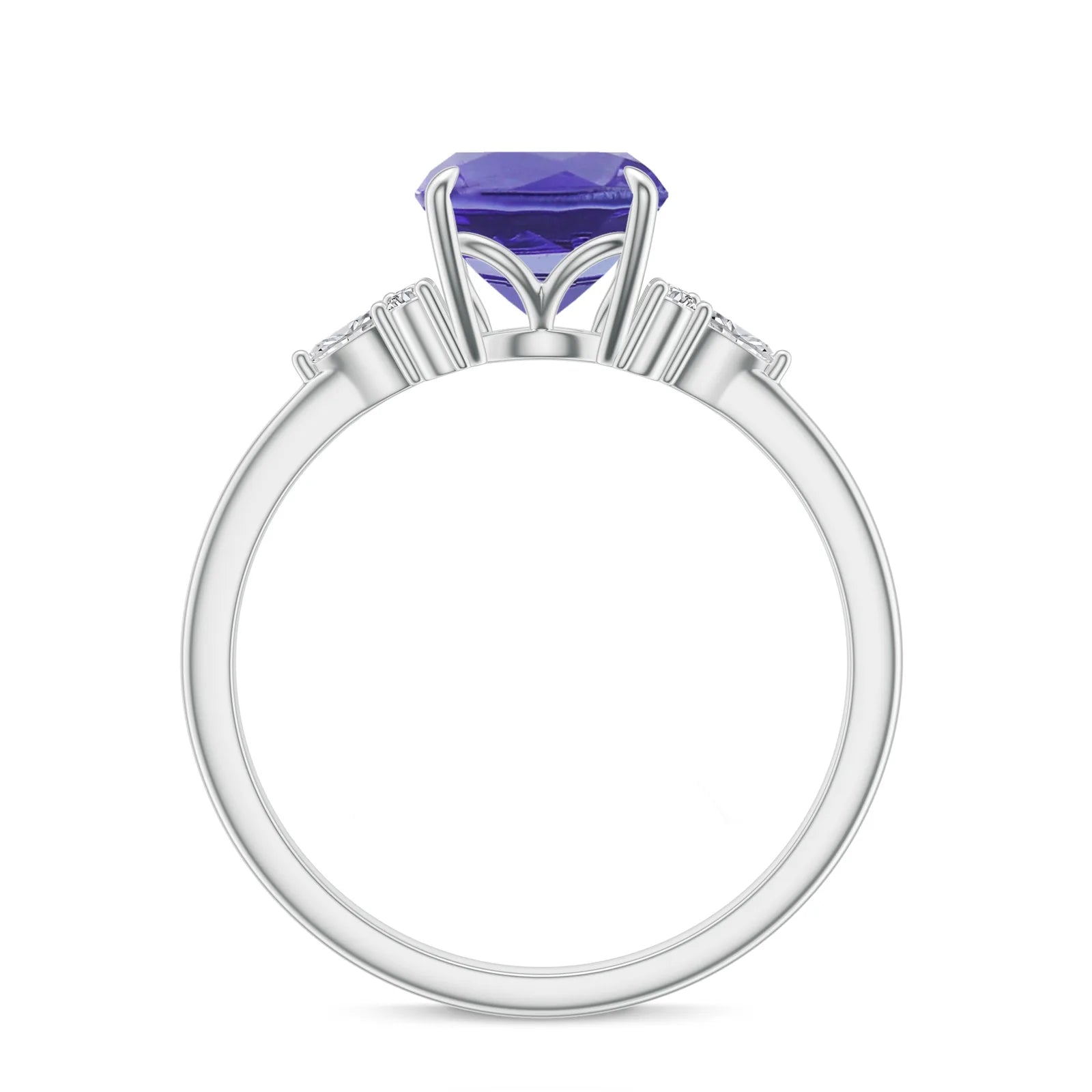 18K White Gold Vermeil