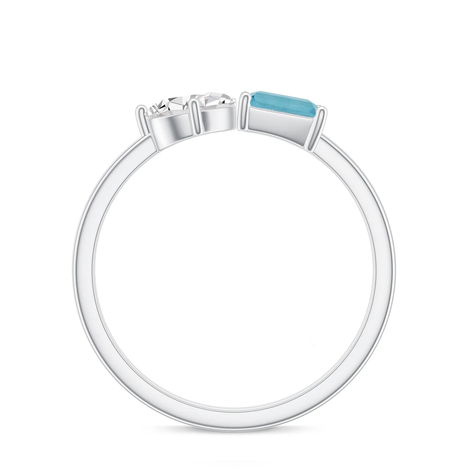 18K White Gold Vermeil
