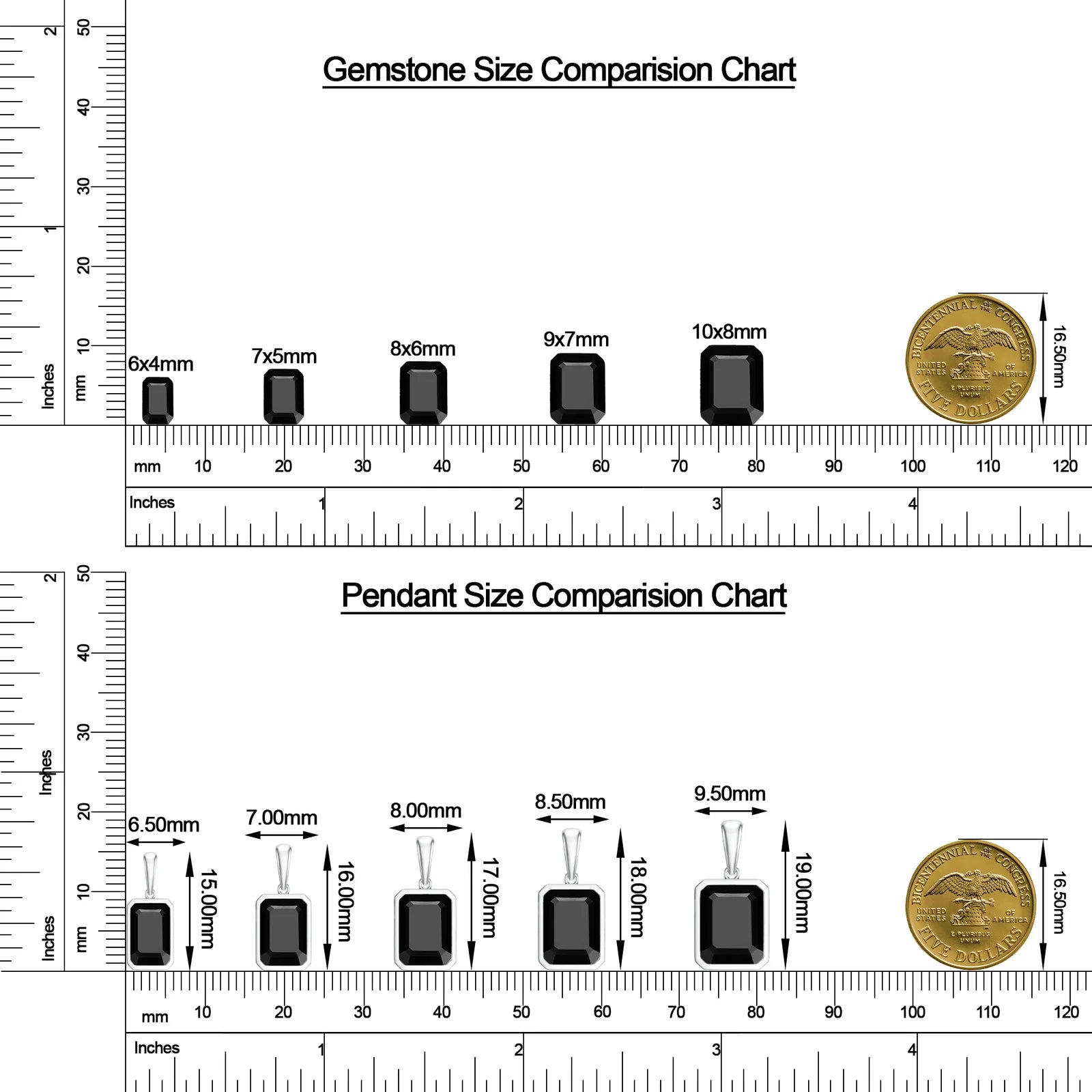 18K White Gold Vermeil