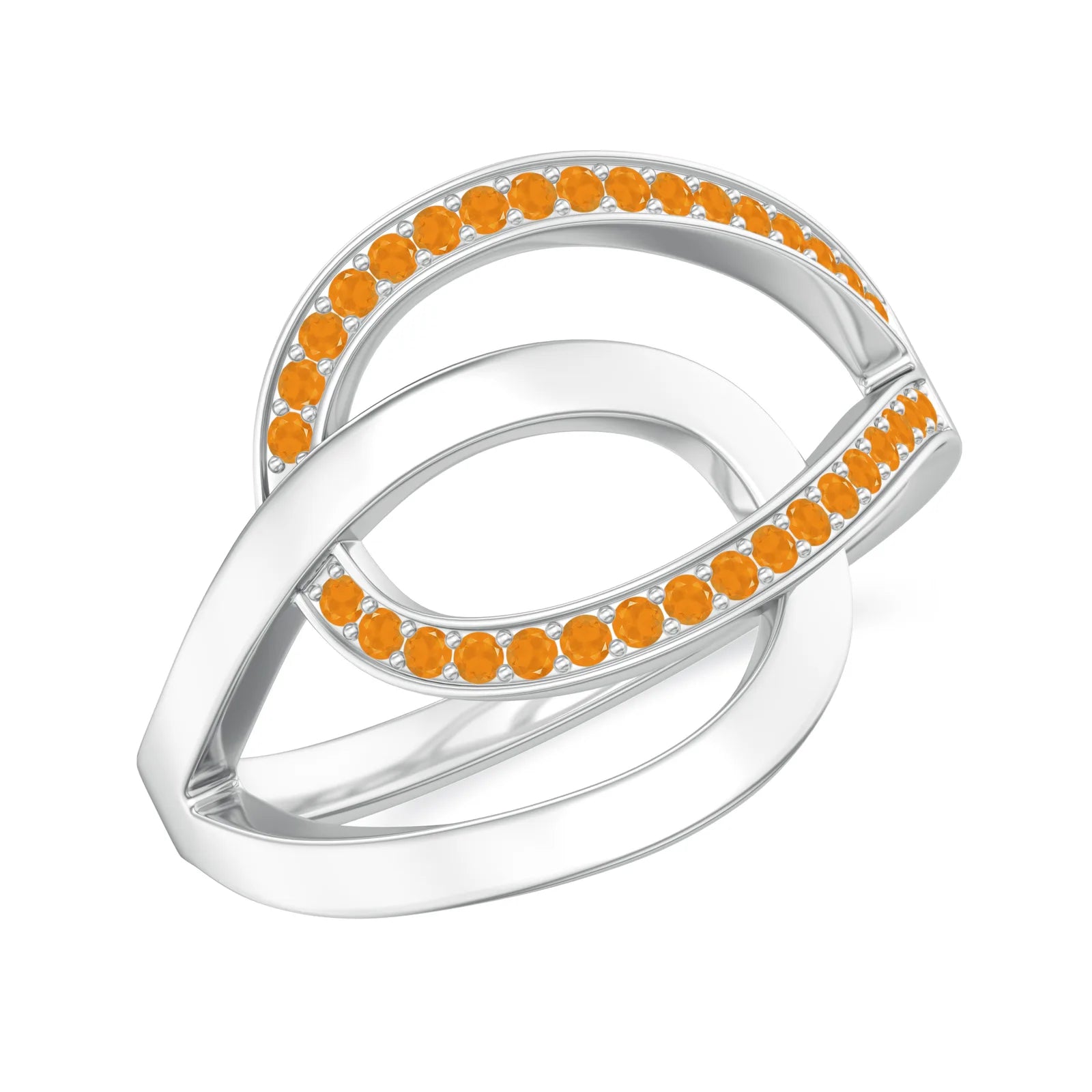 18K White Gold Vermeil