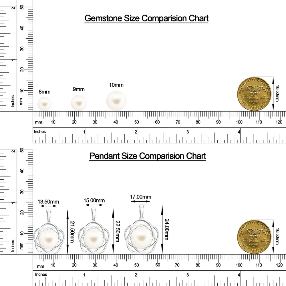 18K White Gold Vermeil