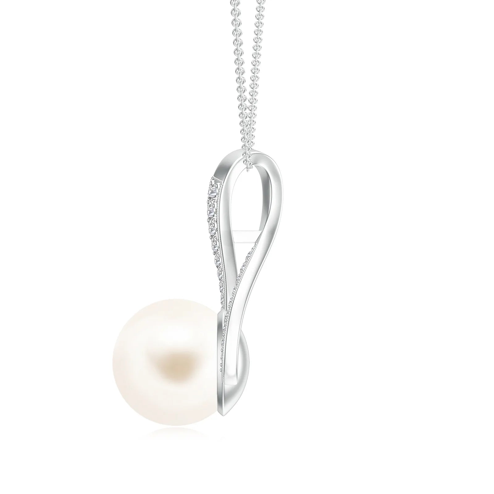18K White Gold Vermeil