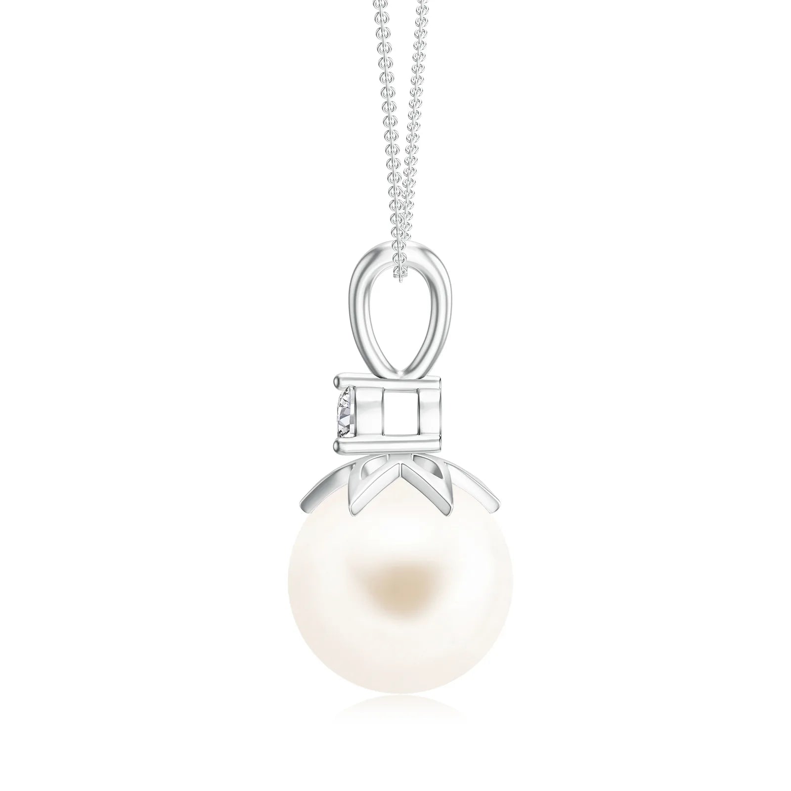 18K White Gold Vermeil