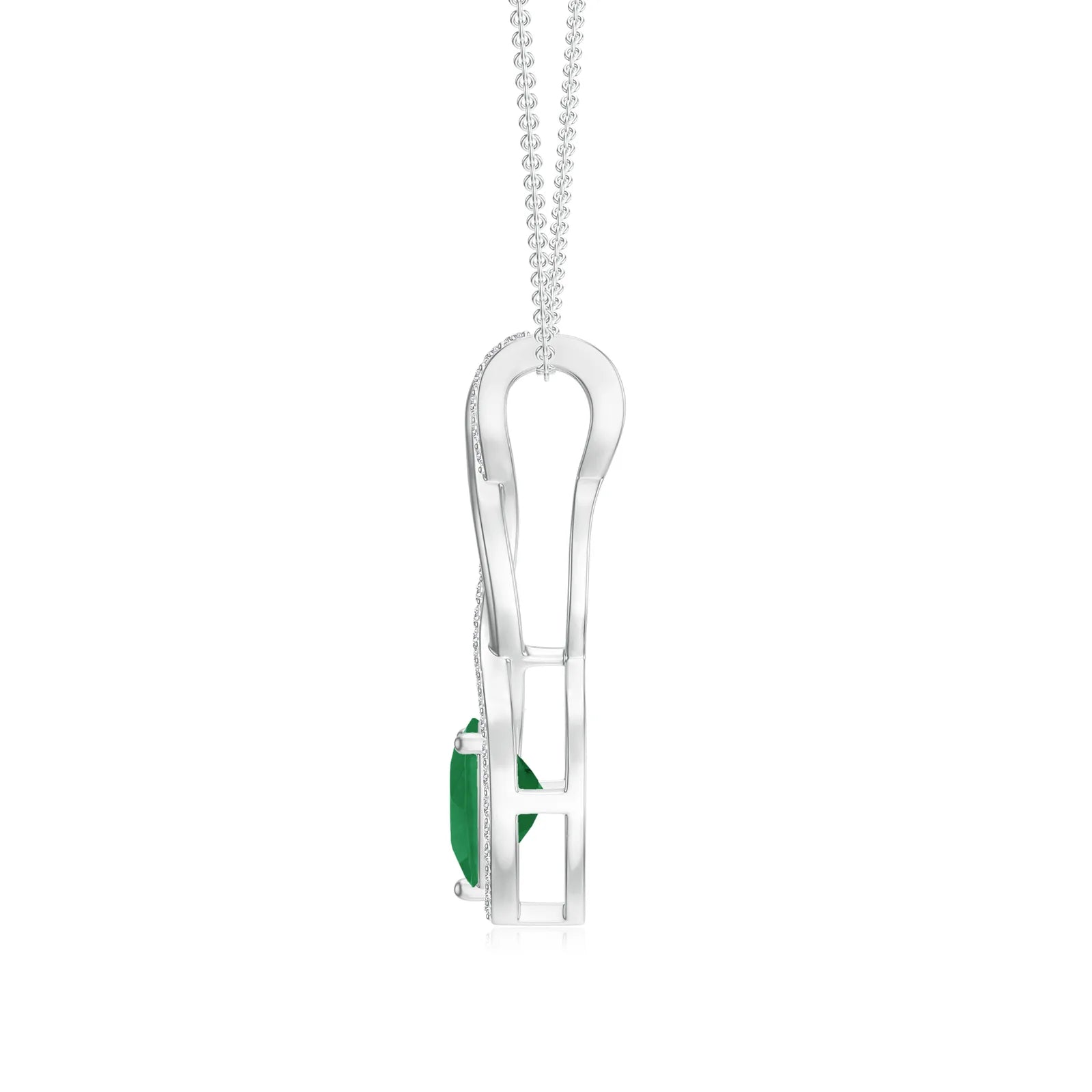 18K White Gold Vermeil