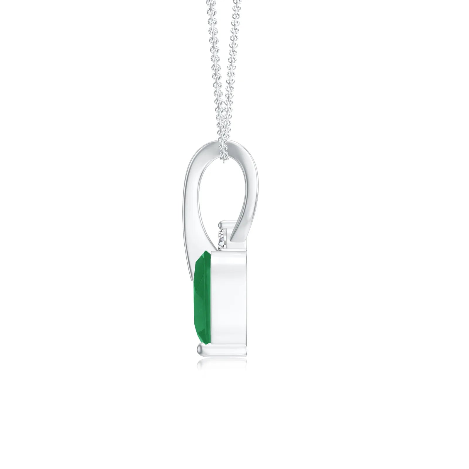 18K White Gold Vermeil