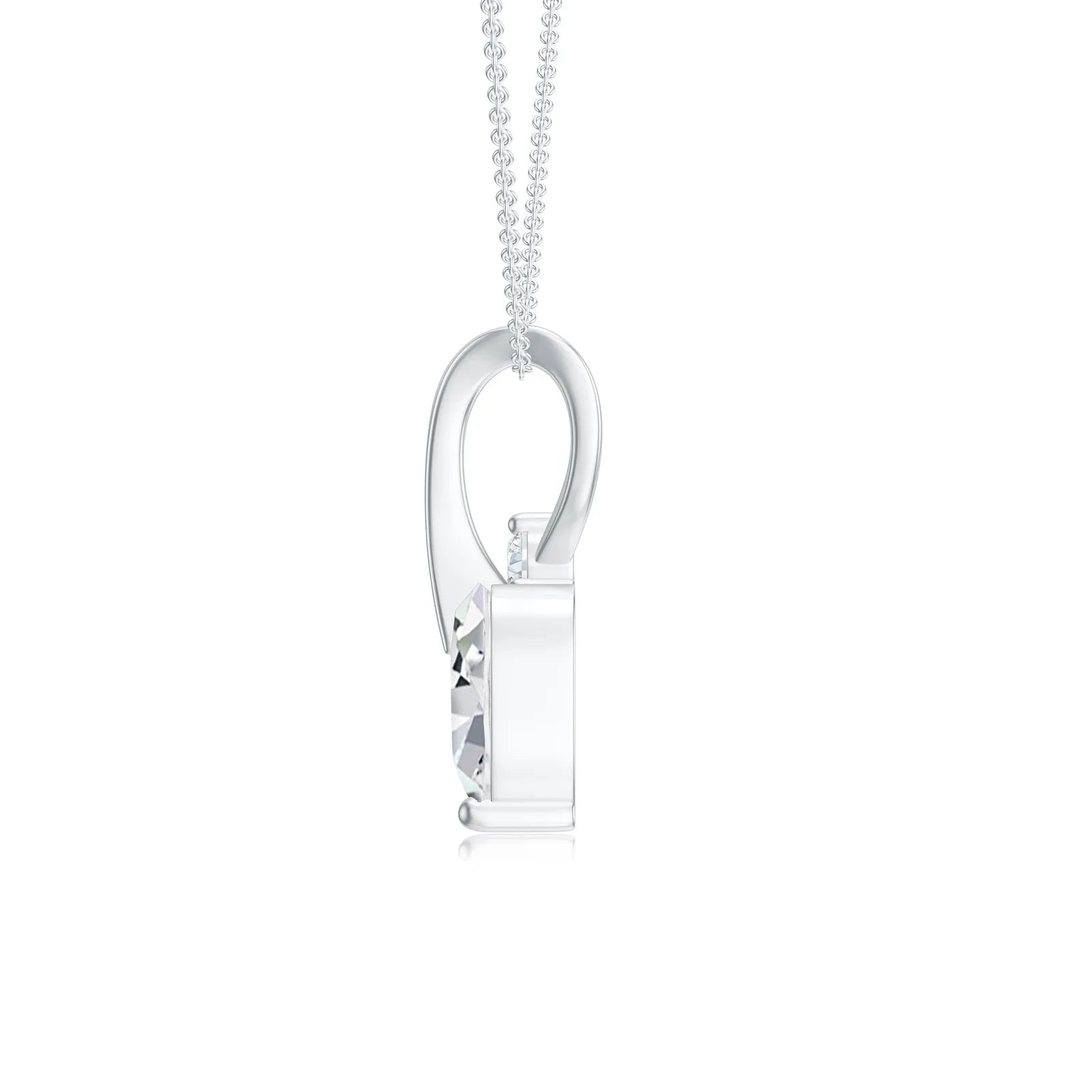 18K White Gold Vermeil