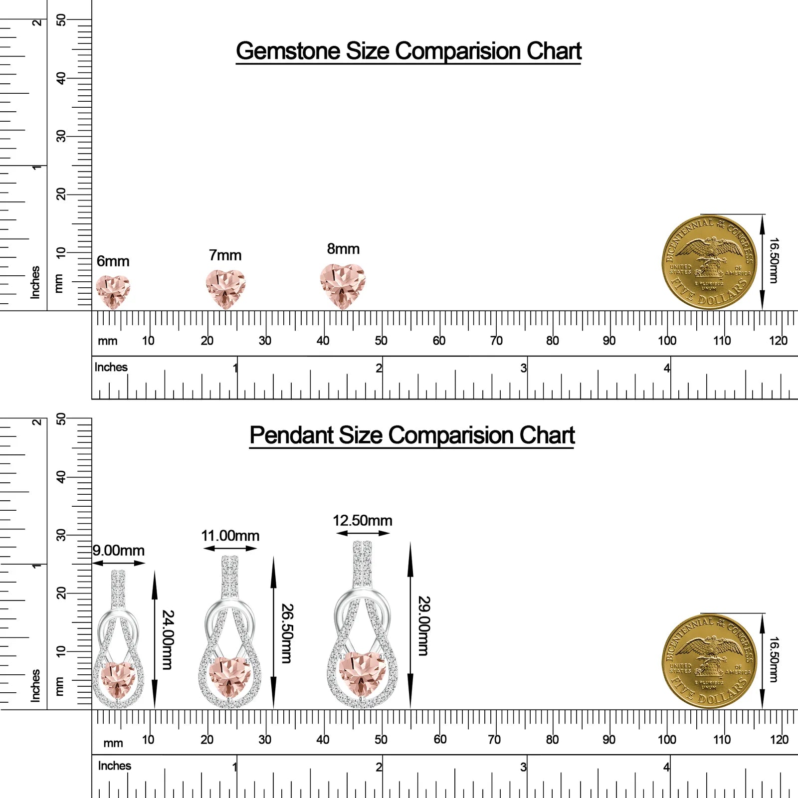 18K White Gold Vermeil