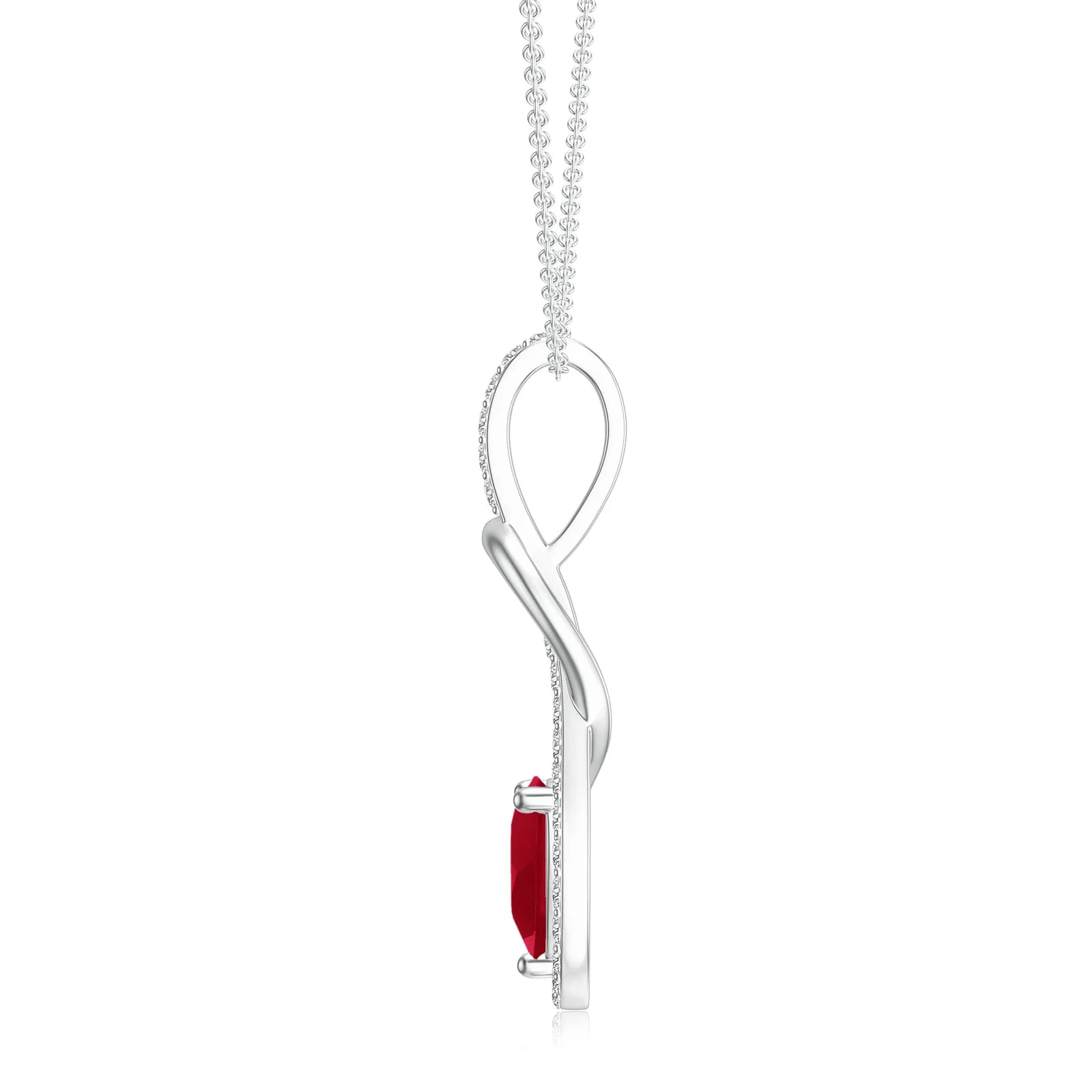 18K White Gold Vermeil