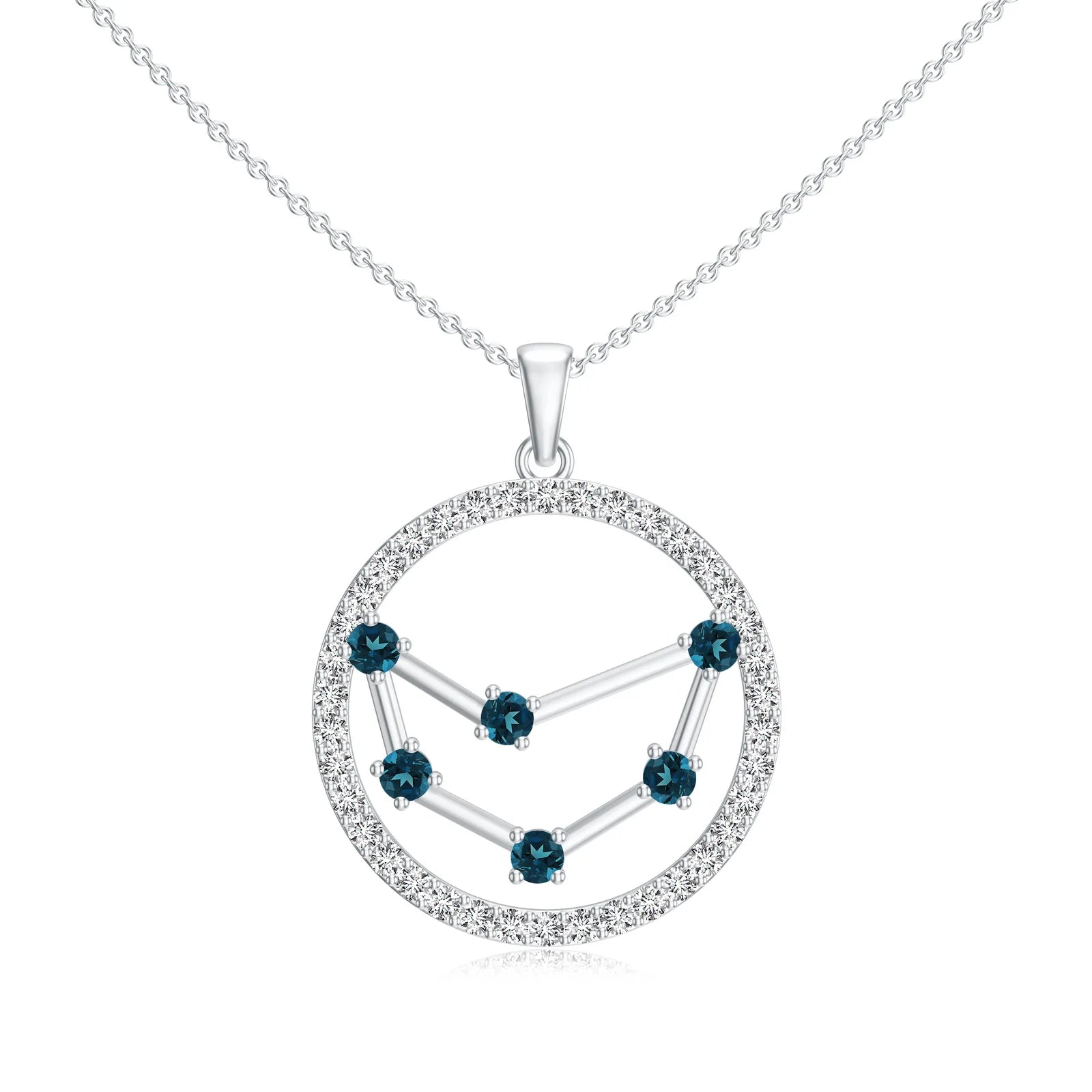 18K White Gold Vermeil