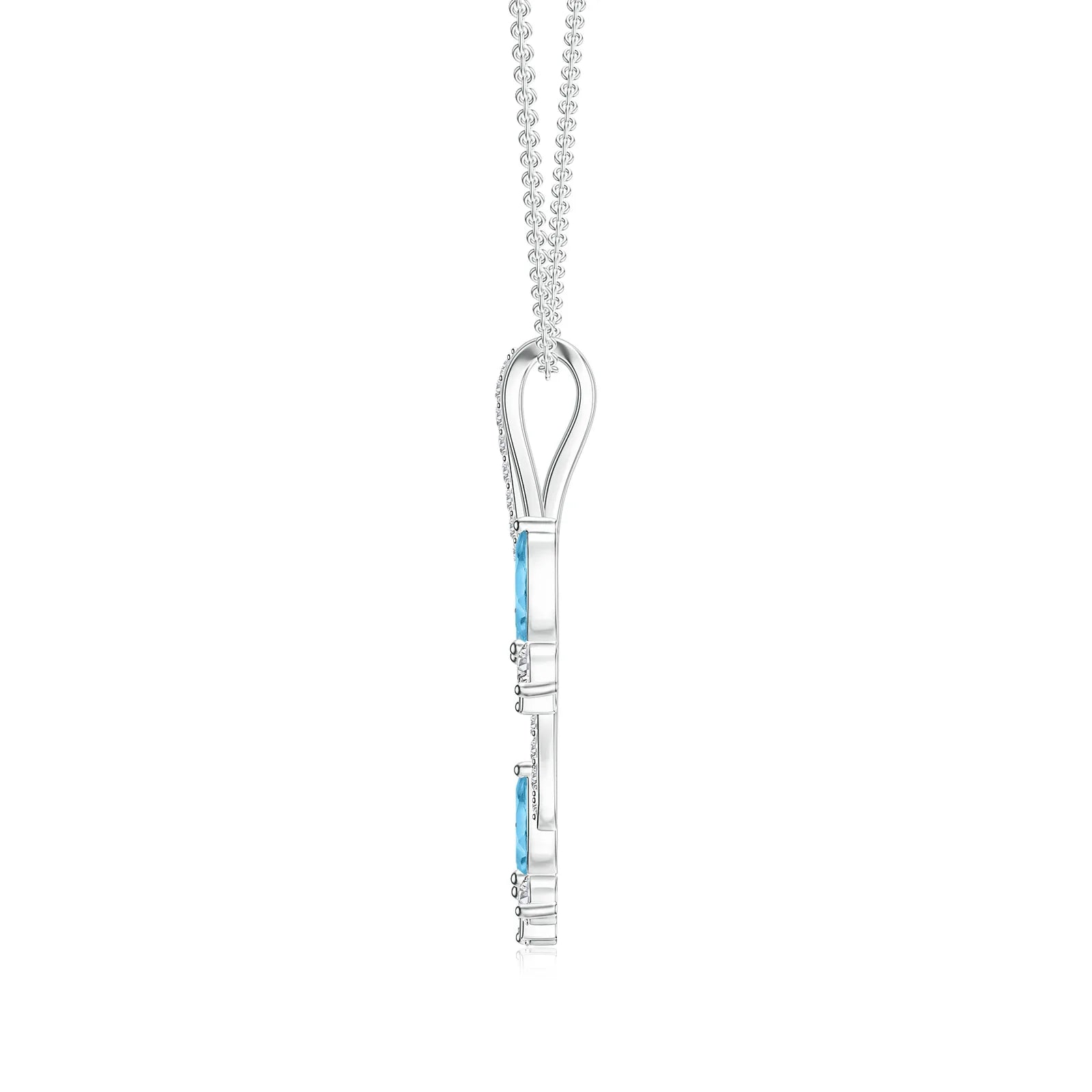 18K White Gold Vermeil