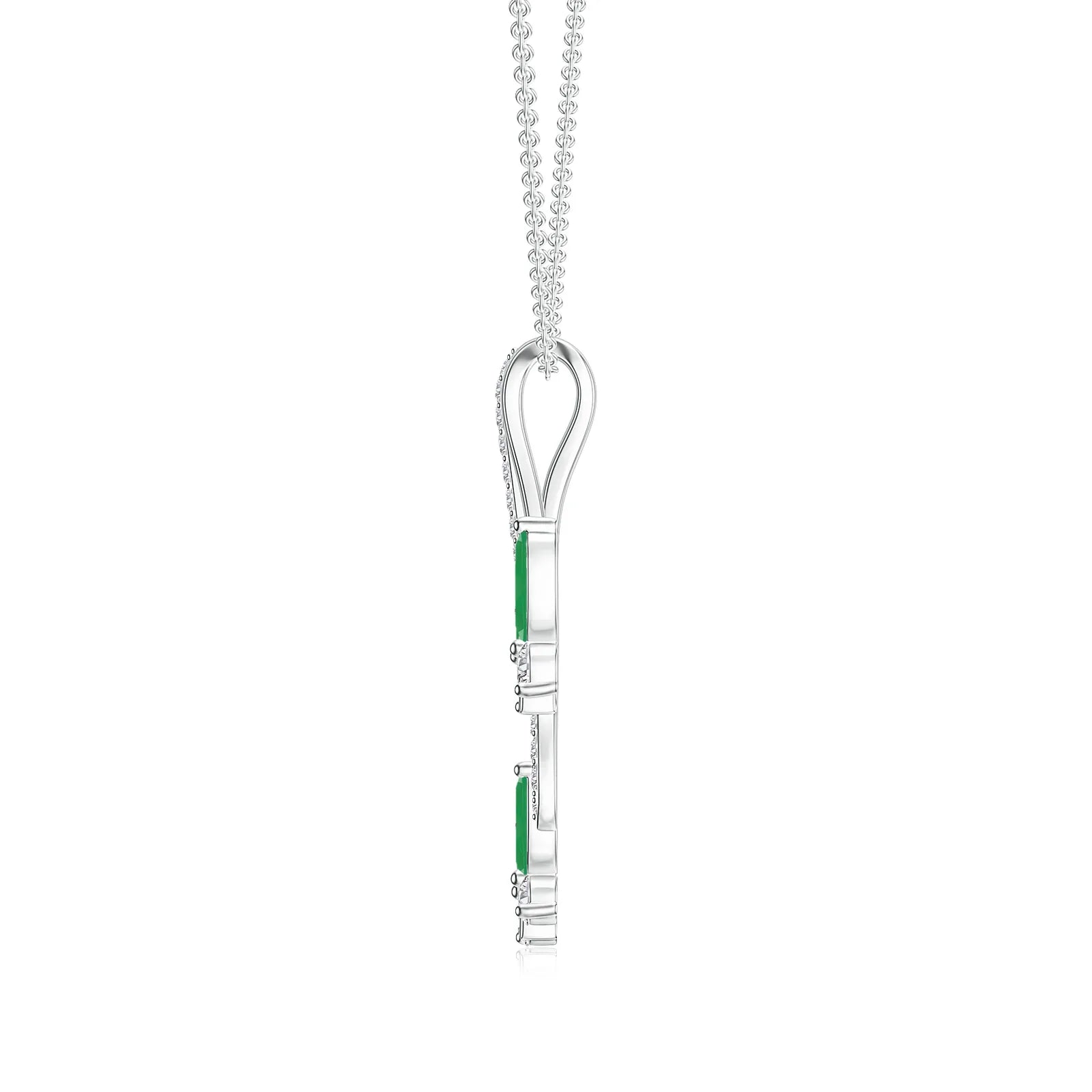 18K White Gold Vermeil