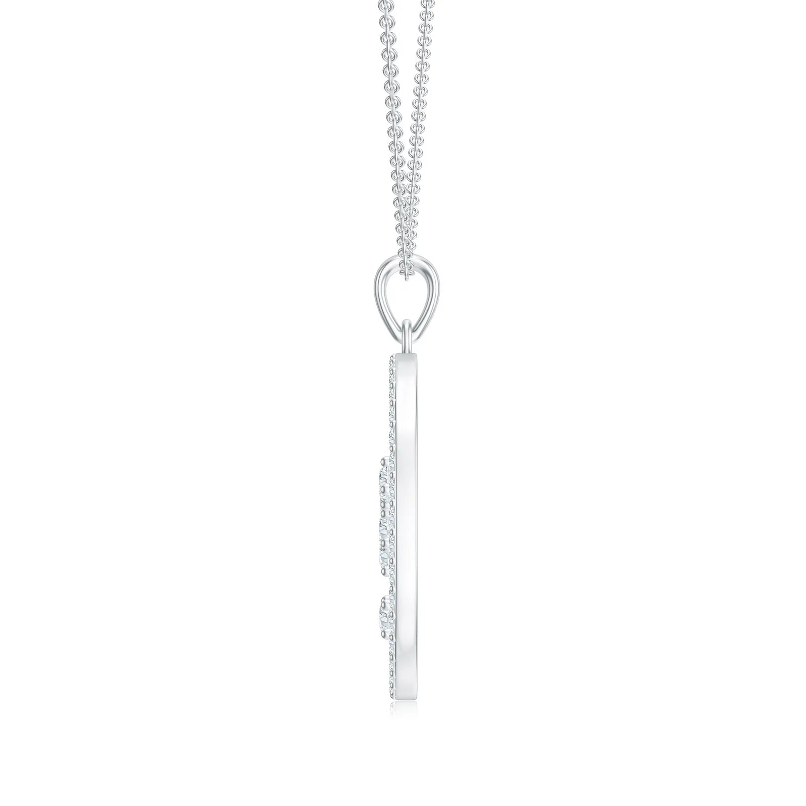 18K White Gold Vermeil
