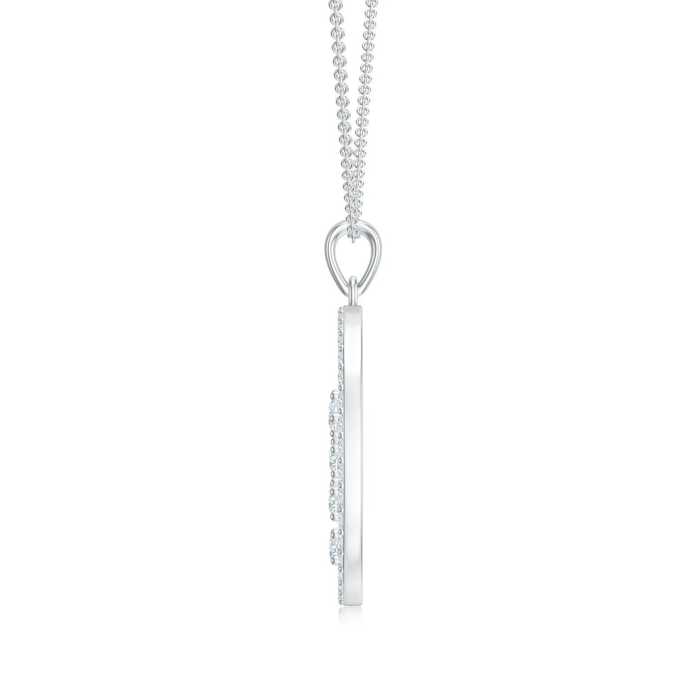 18K White Gold Vermeil
