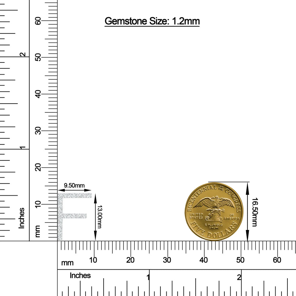 18K White Gold Vermeil