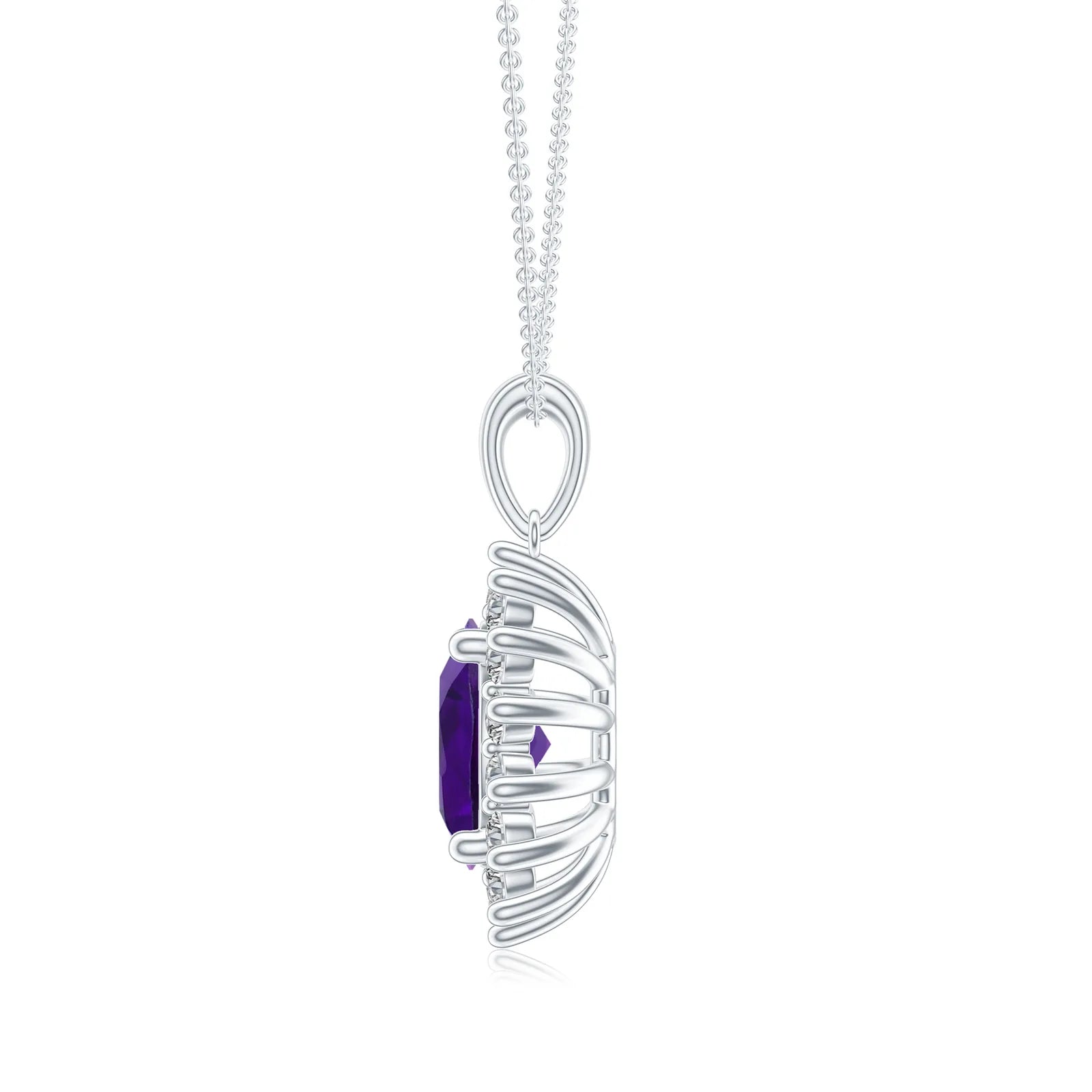 18K White Gold Vermeil