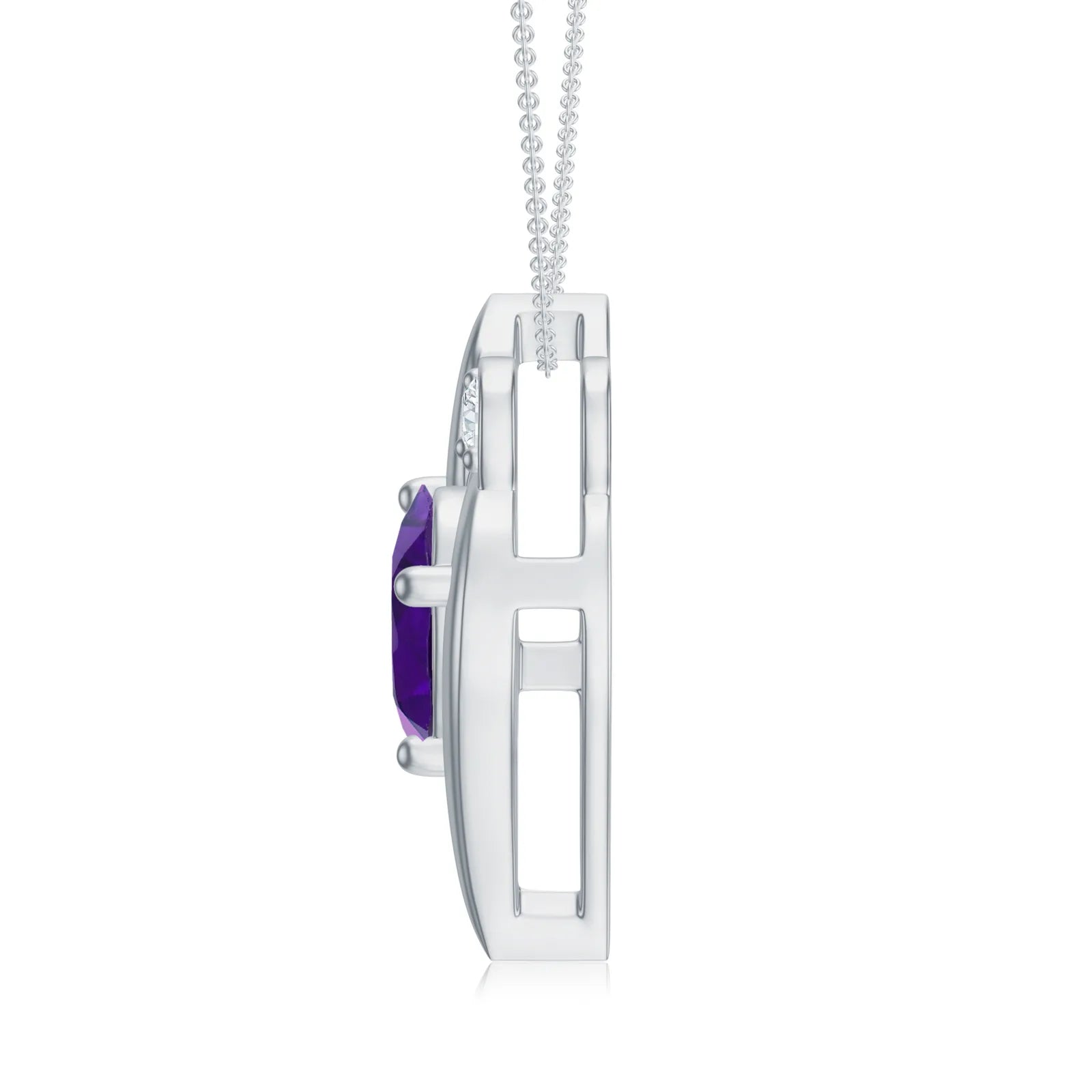 18K White Gold Vermeil