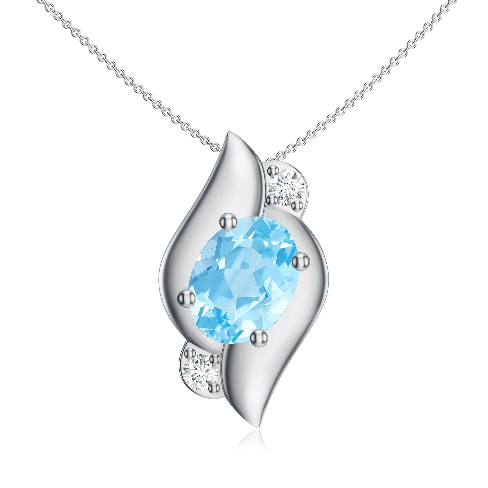 18K White Gold Vermeil