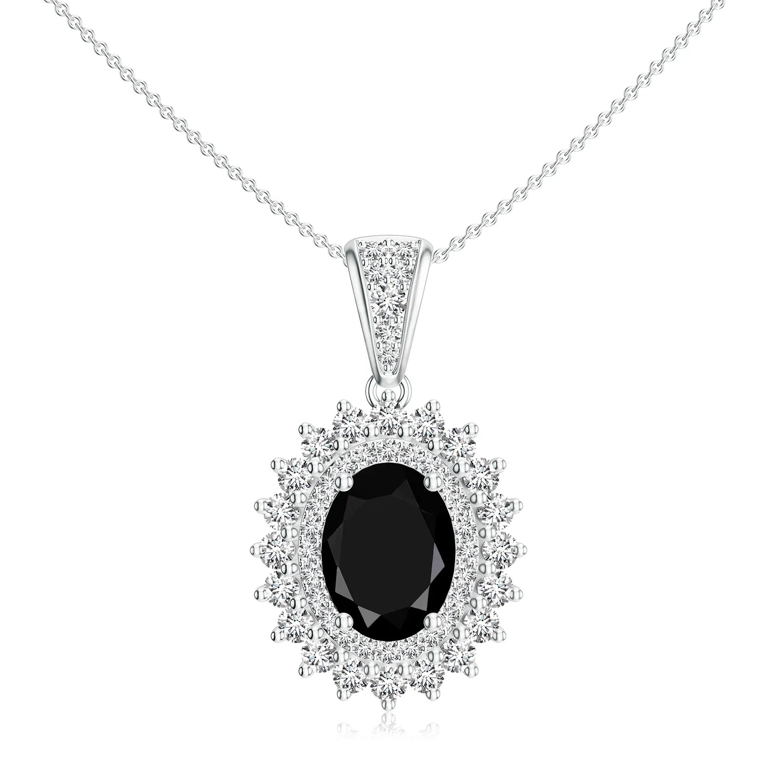 18K White Gold Vermeil